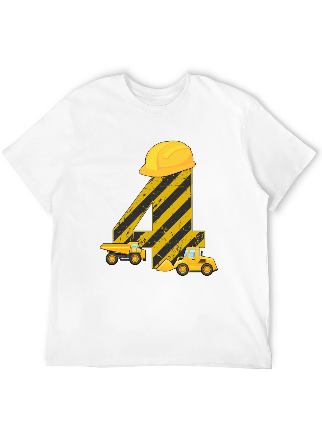 Construction Birthday Shirt - 4th Birthday Digger Tee