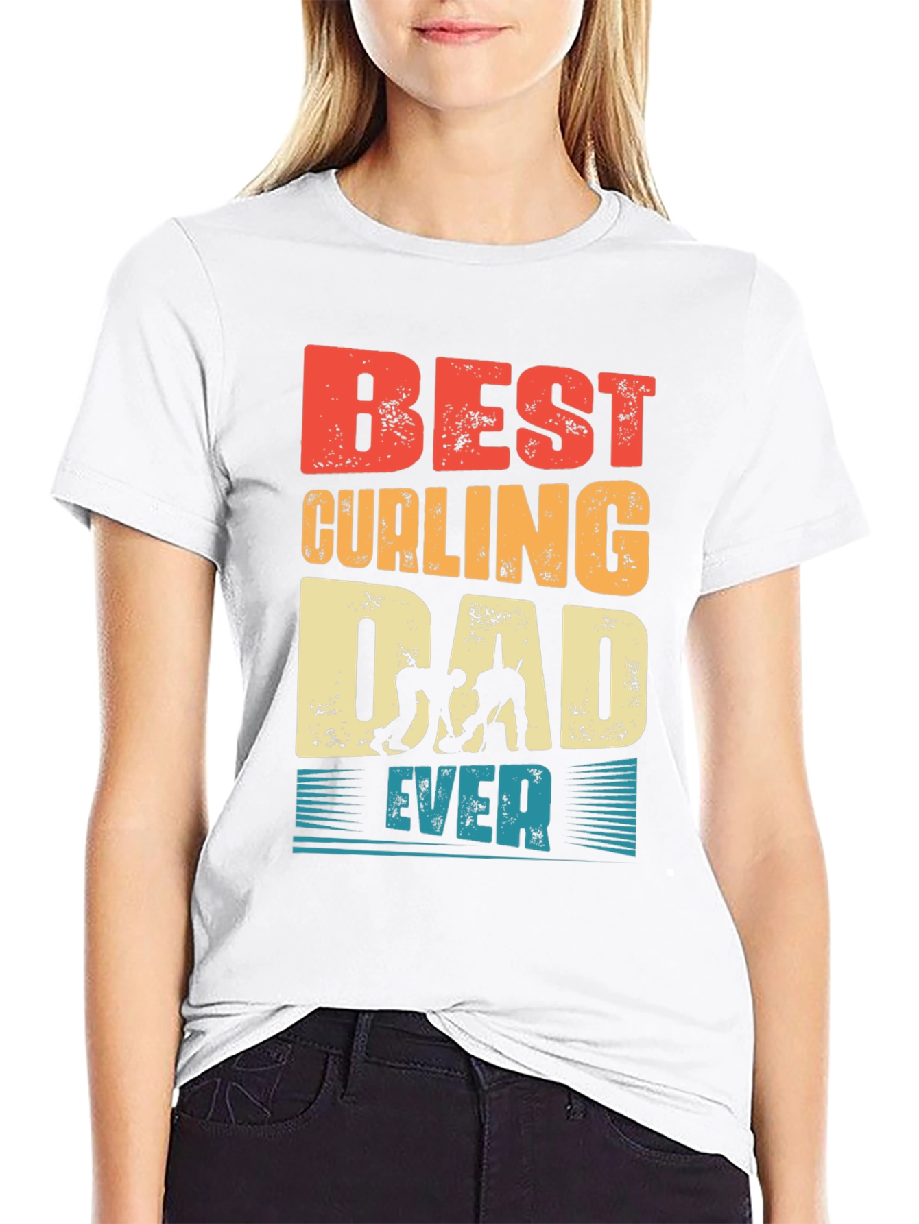Best Curling Dad Ever T-Shirt