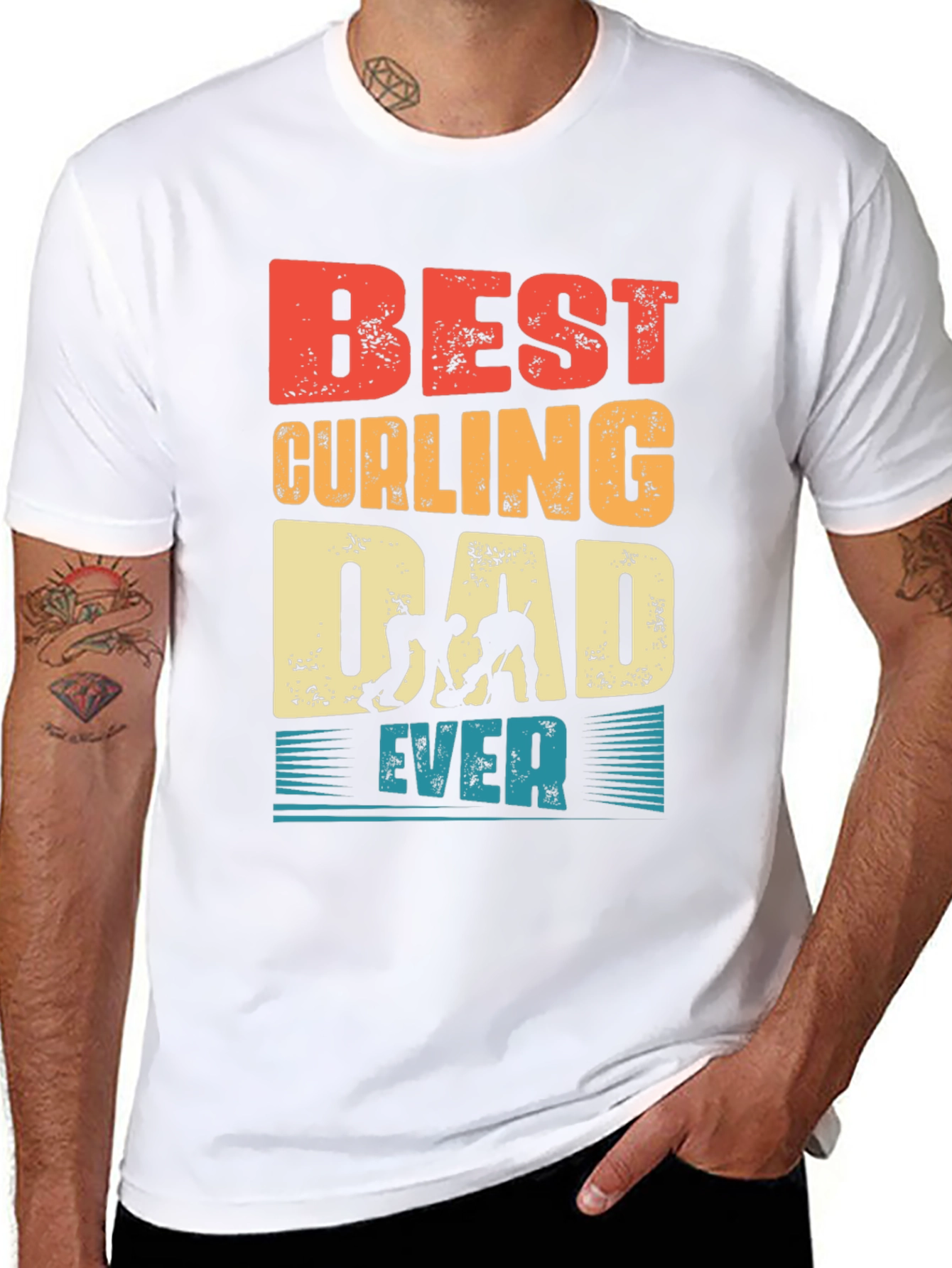 Best Curling Dad Ever T-Shirt