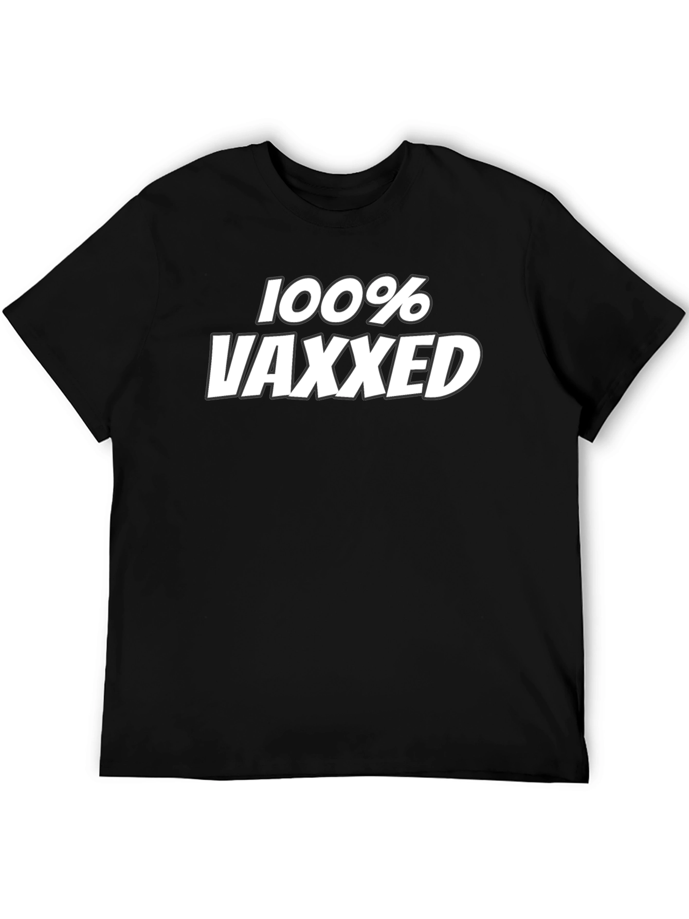 100% Vaxxed Graphic Tee - Pro Vaccine Statement T-Shirt