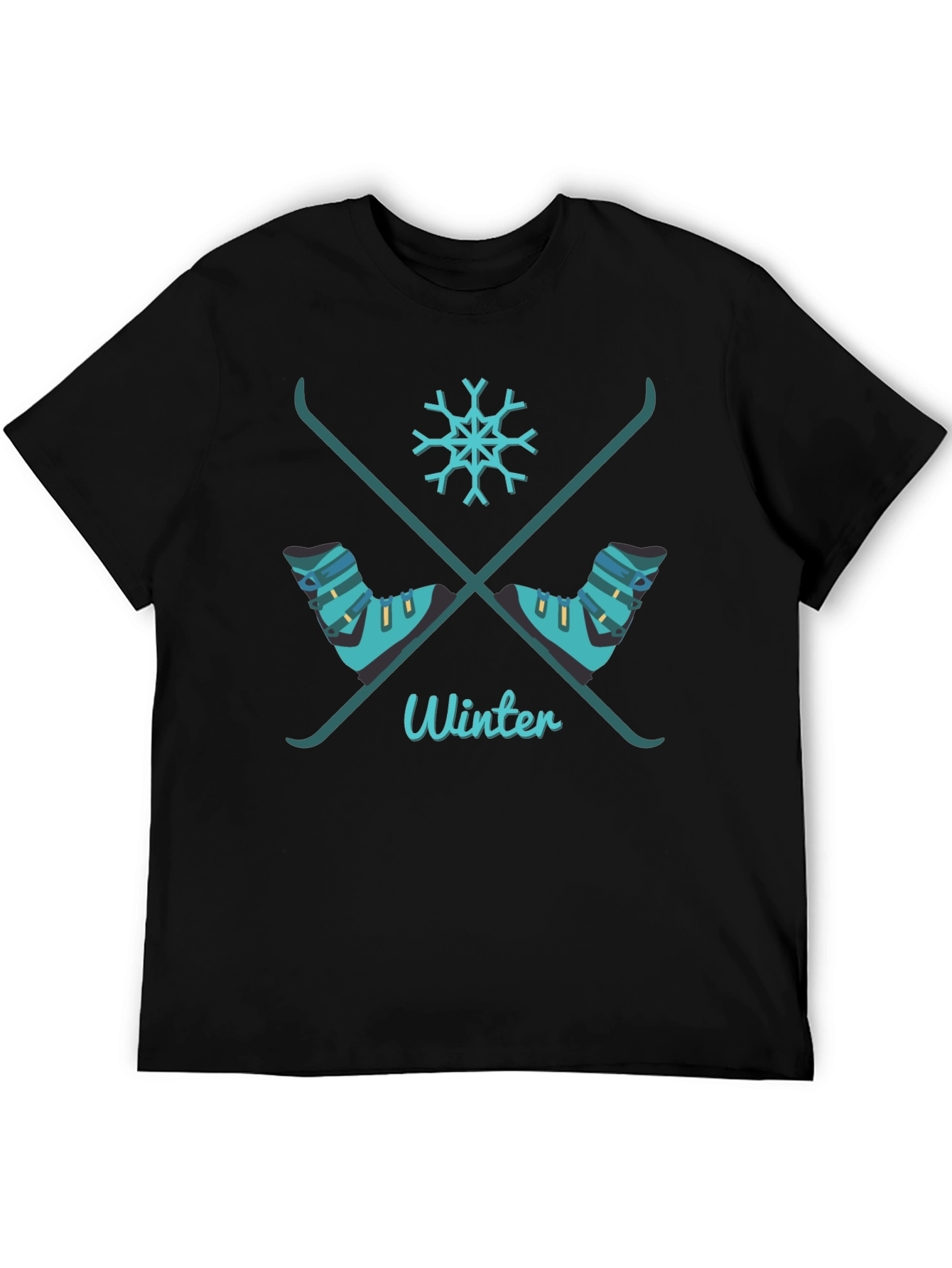Winter Ski T-Shirt Stylish Graphic Tee