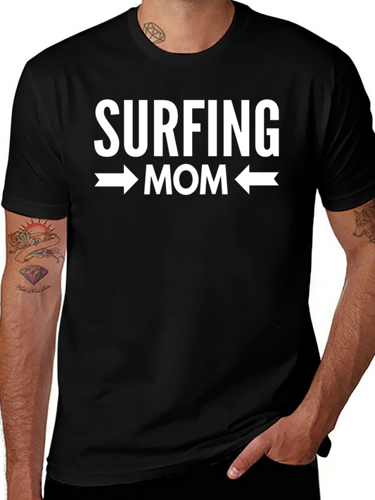 Surfing Mom Graphic T-Shirt