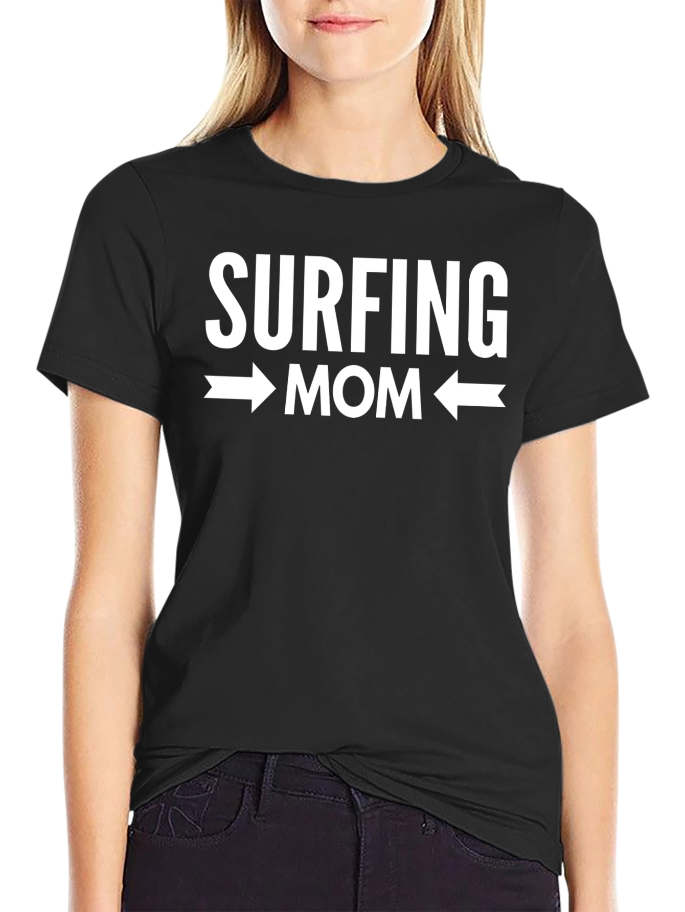 Surfing Mom Graphic T-Shirt