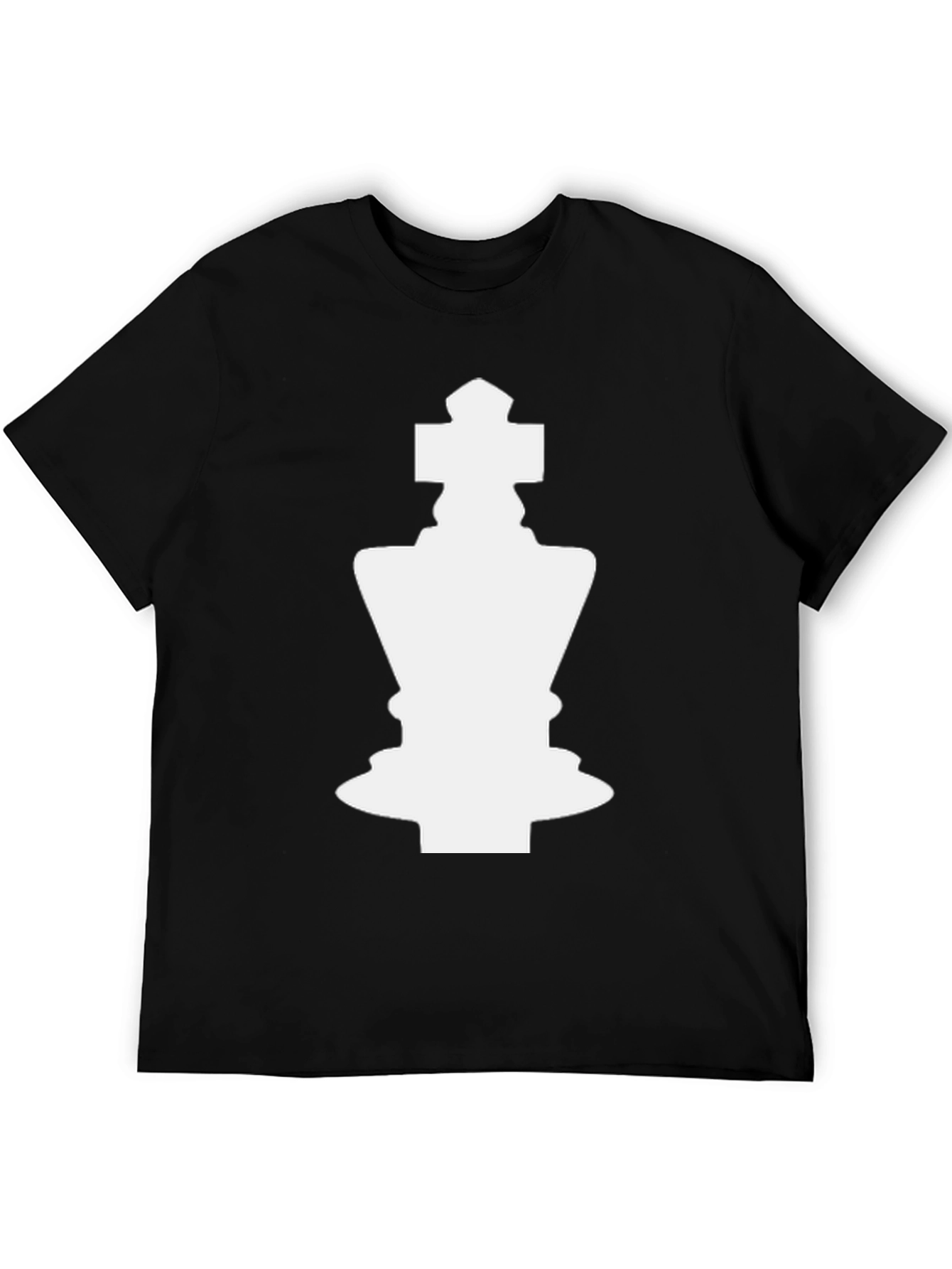 Chess King Graphic Tee - Black Cotton Blend