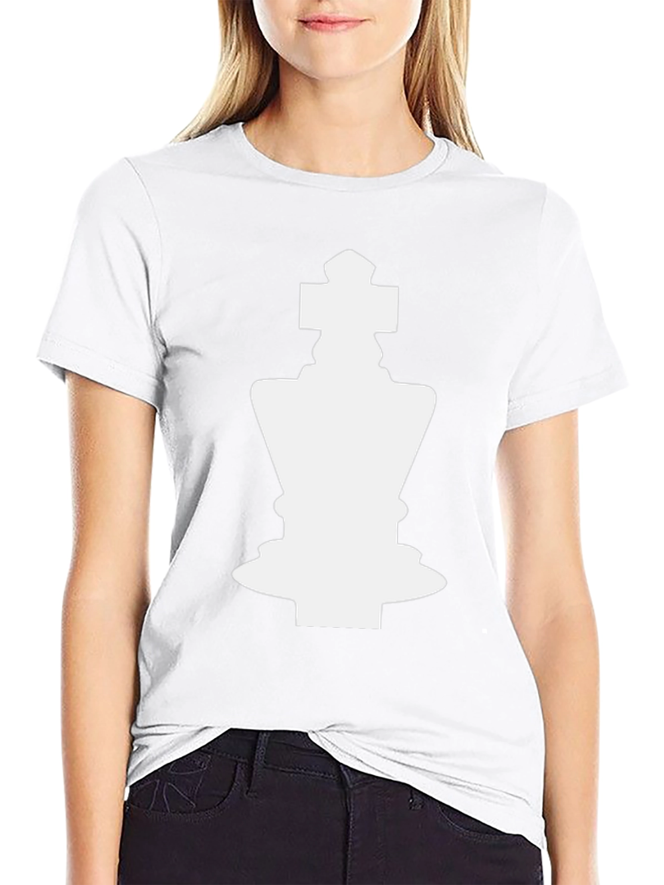 Chess King Graphic Tee - Black Cotton Blend