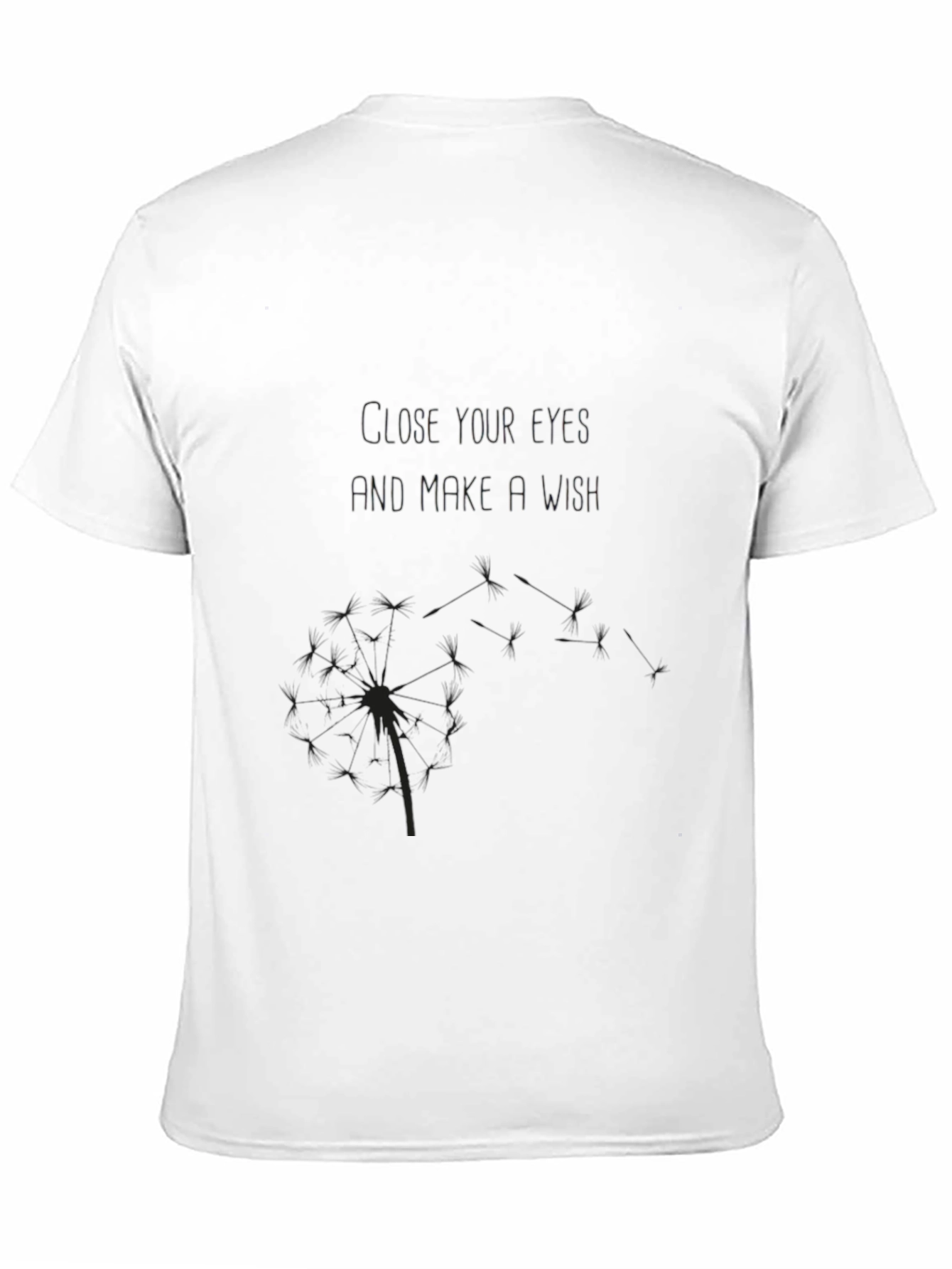 Wishful Dandelion Graphic Tee - Black