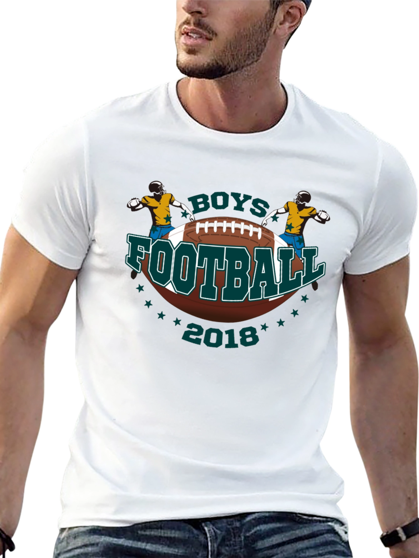 Boys Football 2018 Black T-Shirt