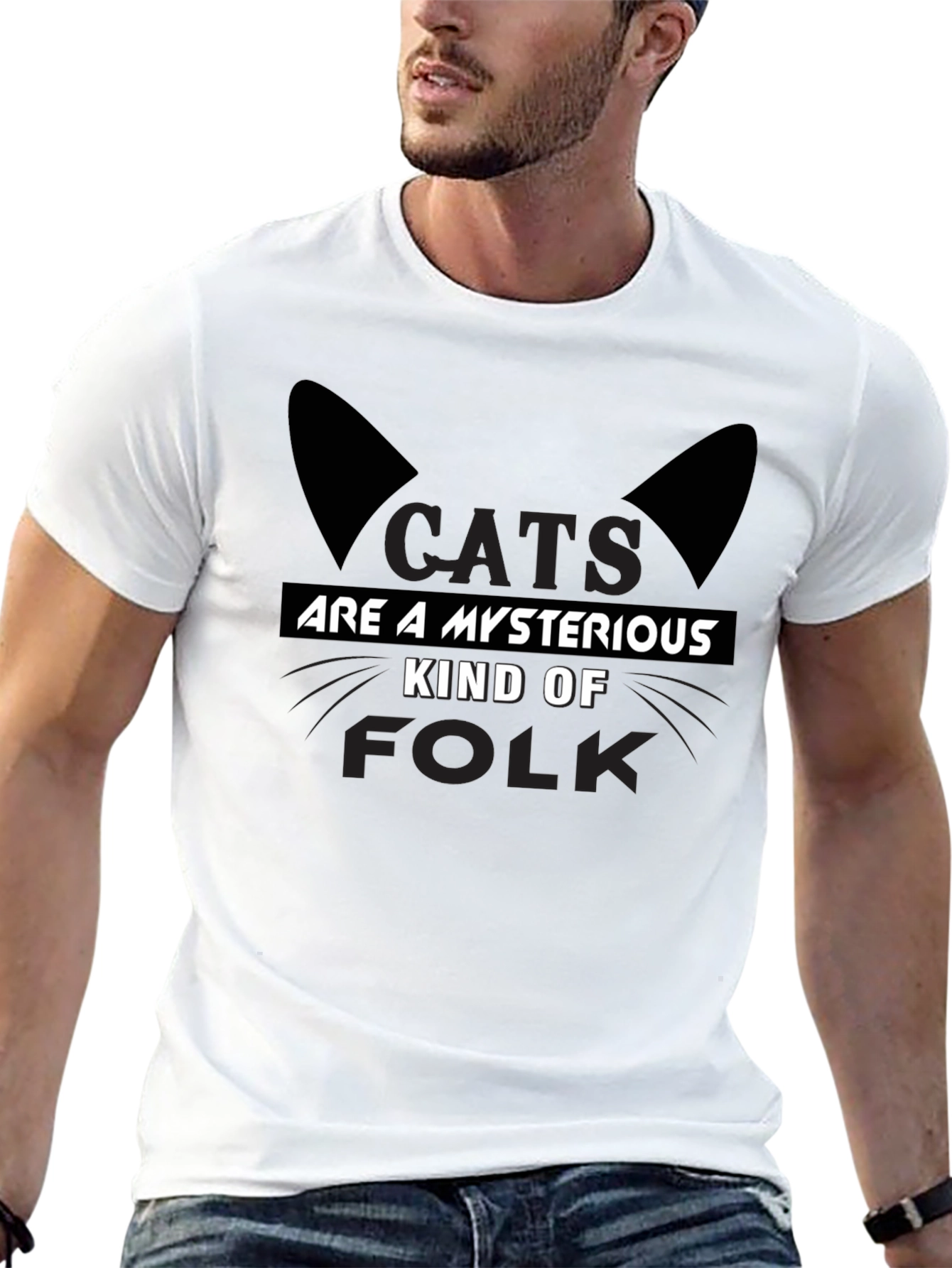 Cats Are Mysterious Kind of Folk T-Shirt