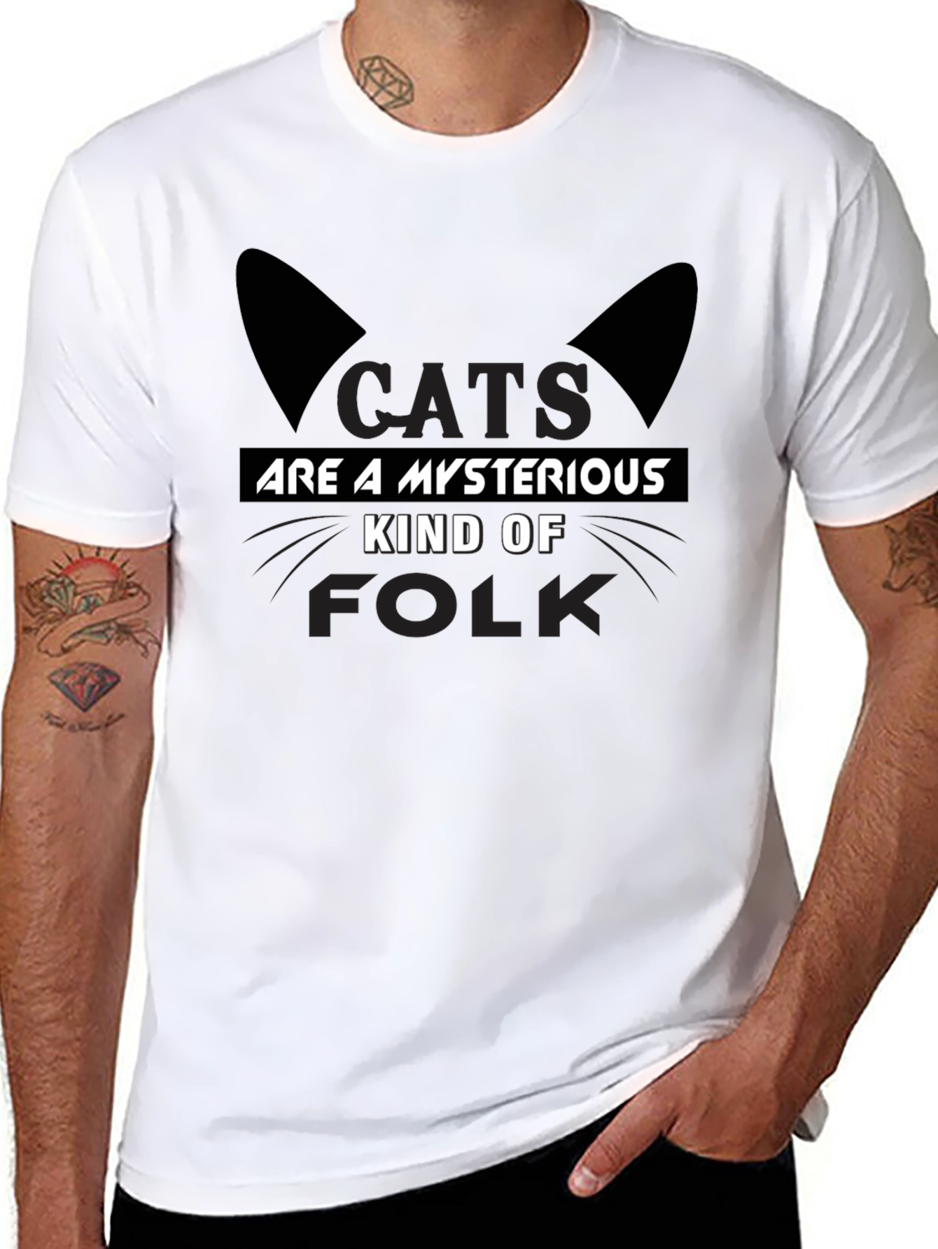 Cats Are Mysterious Kind of Folk T-Shirt