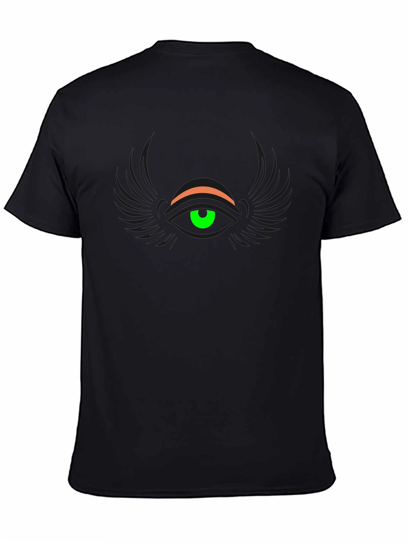 Eye See You Graphic Tee - Black Cotton T-Shirt