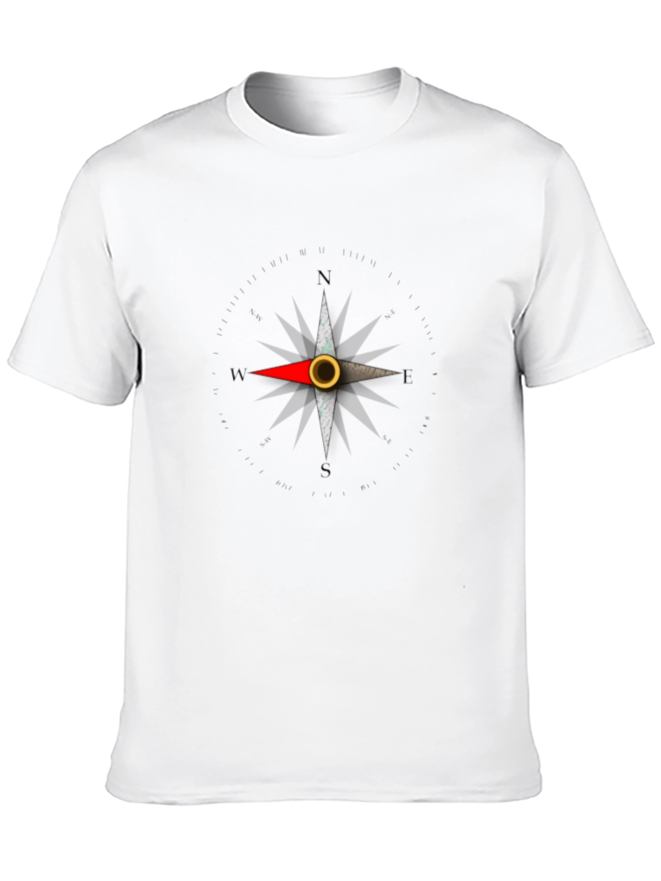 Compass Rose Graphic Tee - Classic Black