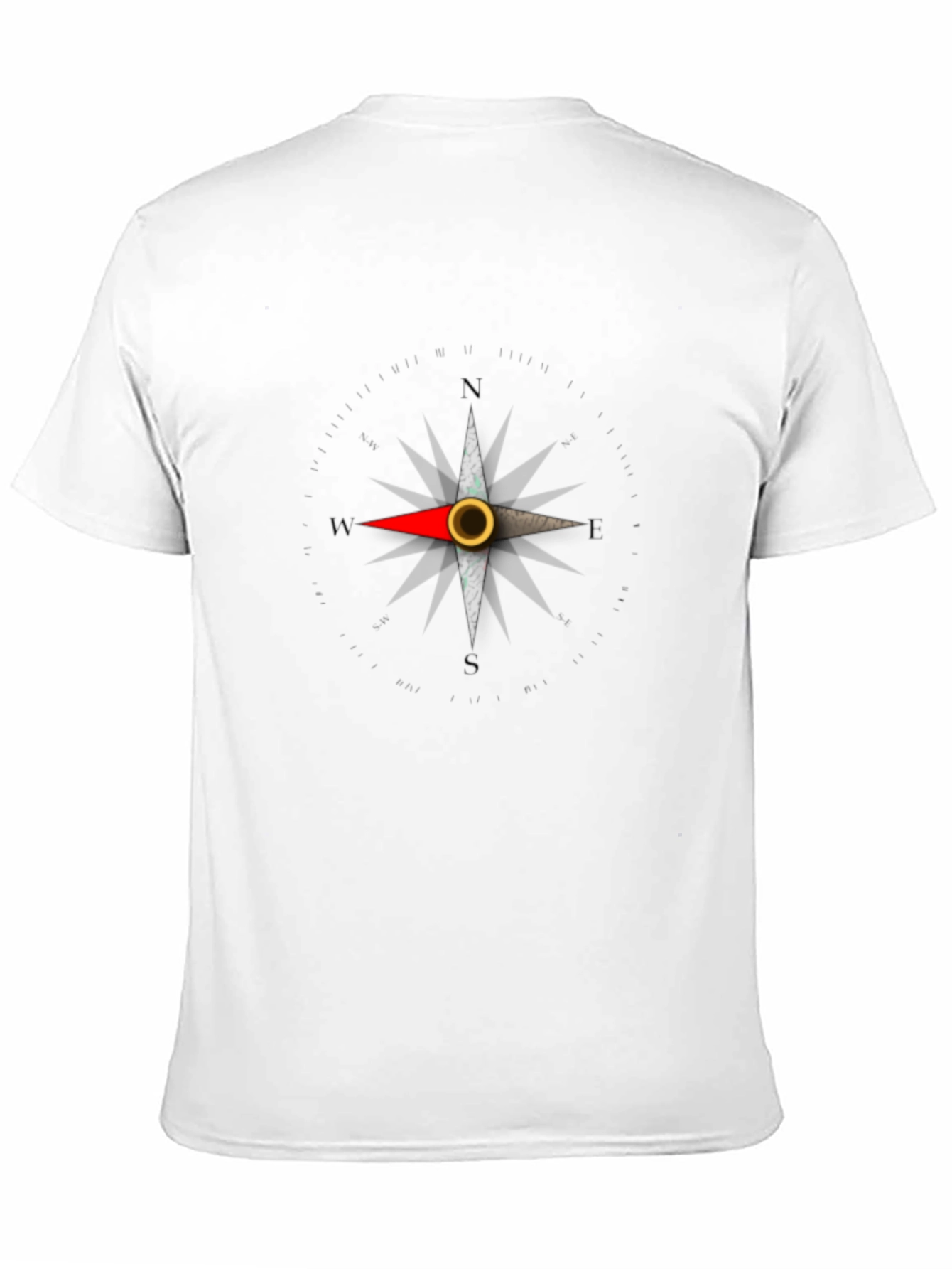 Compass Rose Graphic Tee - Classic Black