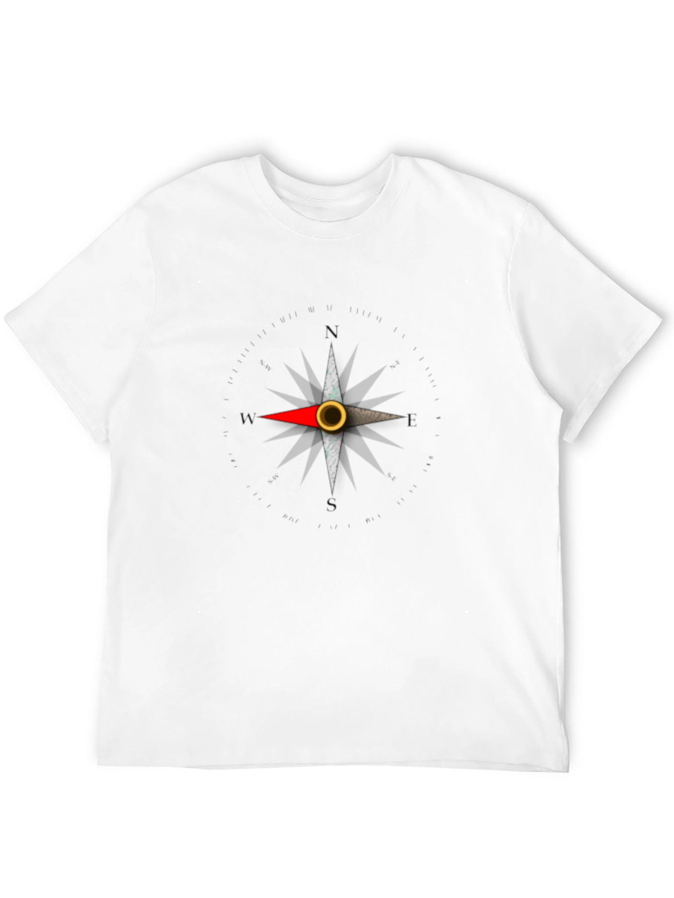 Compass Rose Graphic Tee - Classic Black