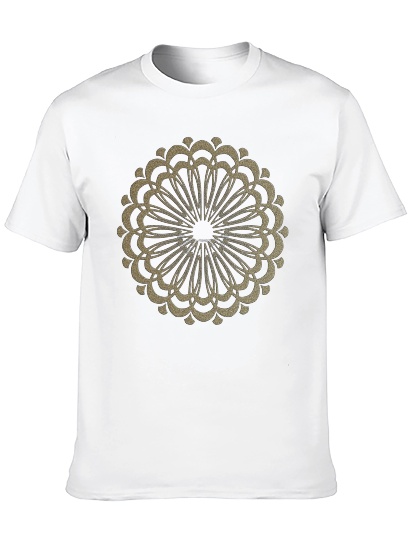 Black Tee with Ornamental Circle