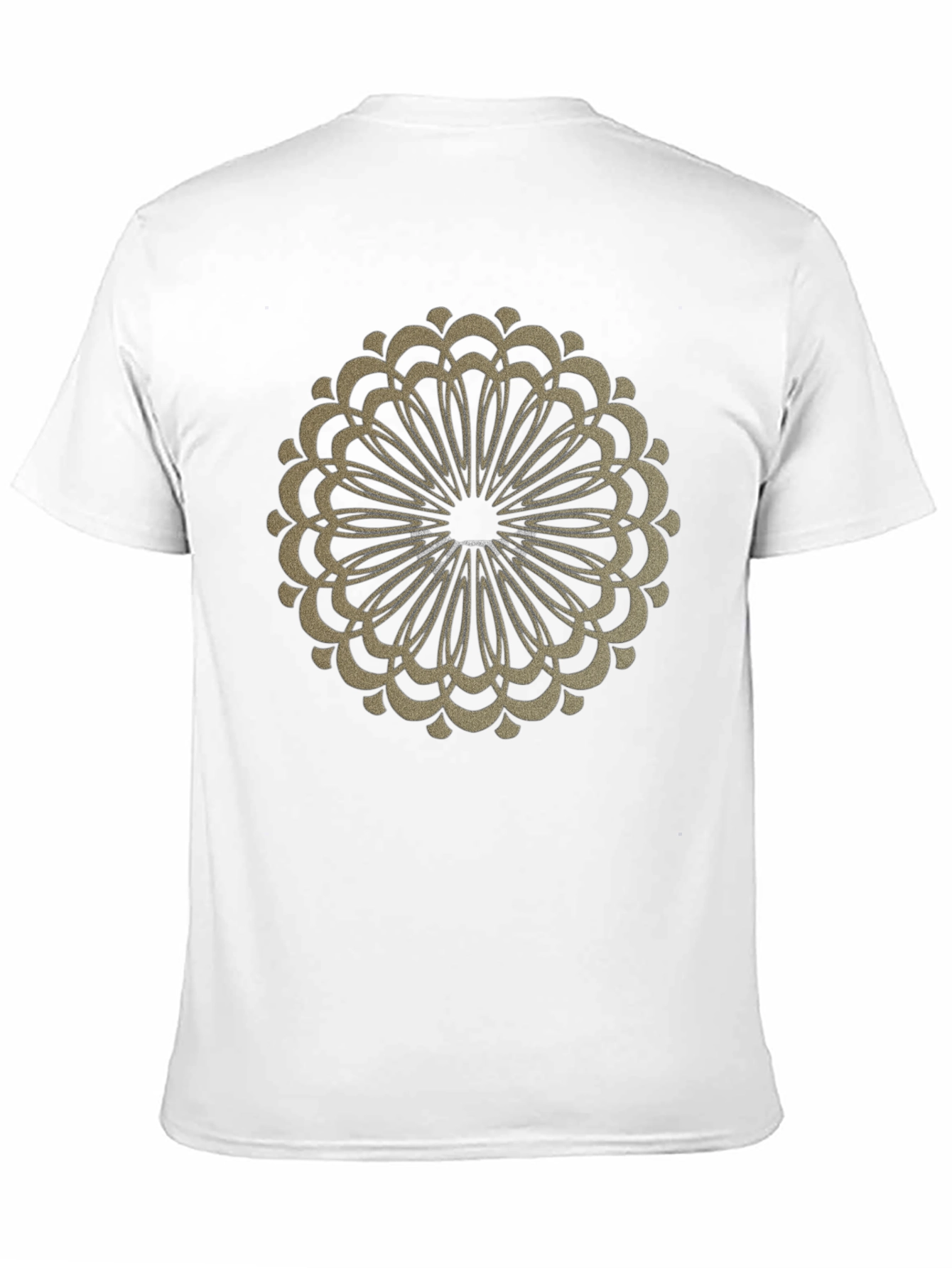 Black Tee with Ornamental Circle