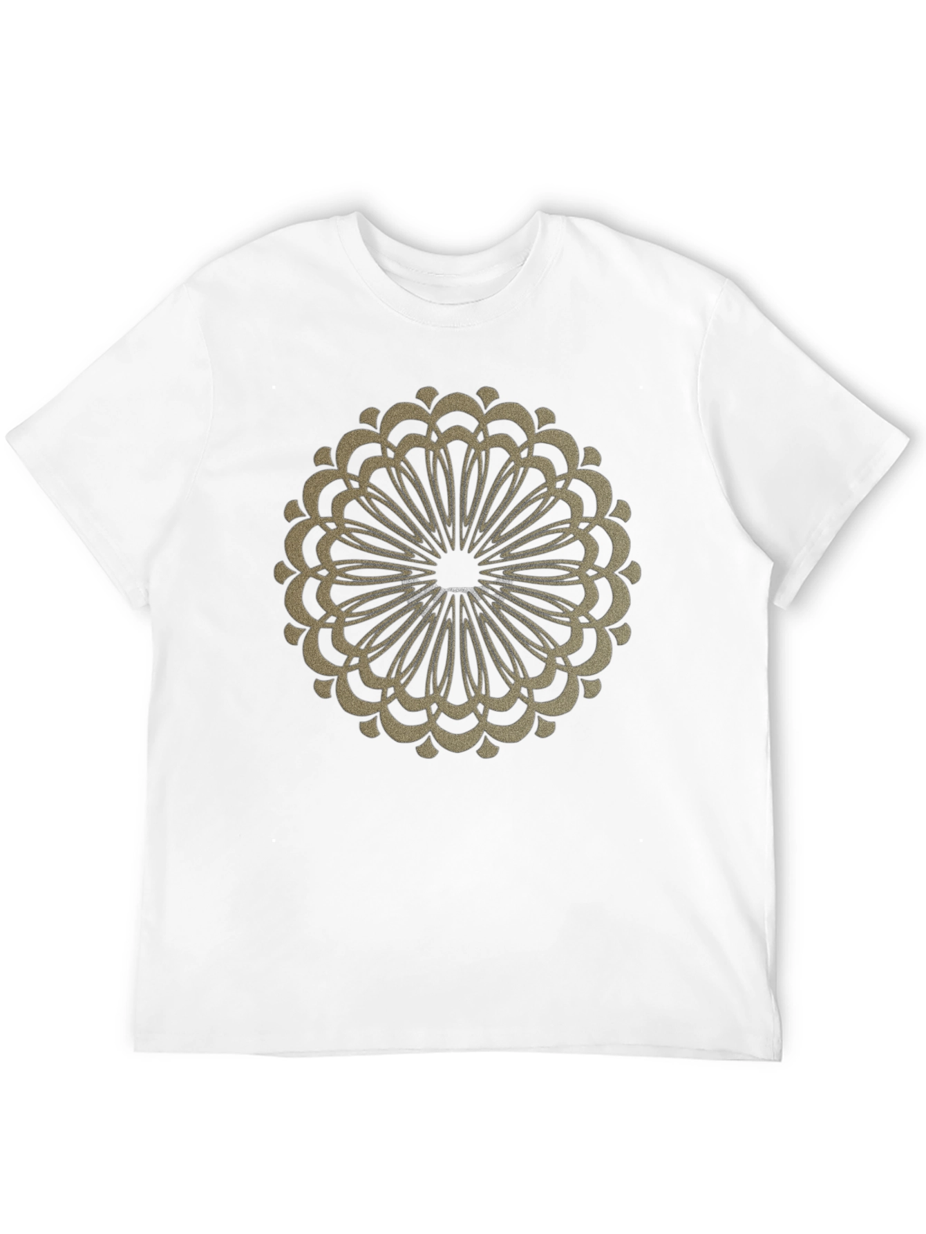 Black Tee with Ornamental Circle