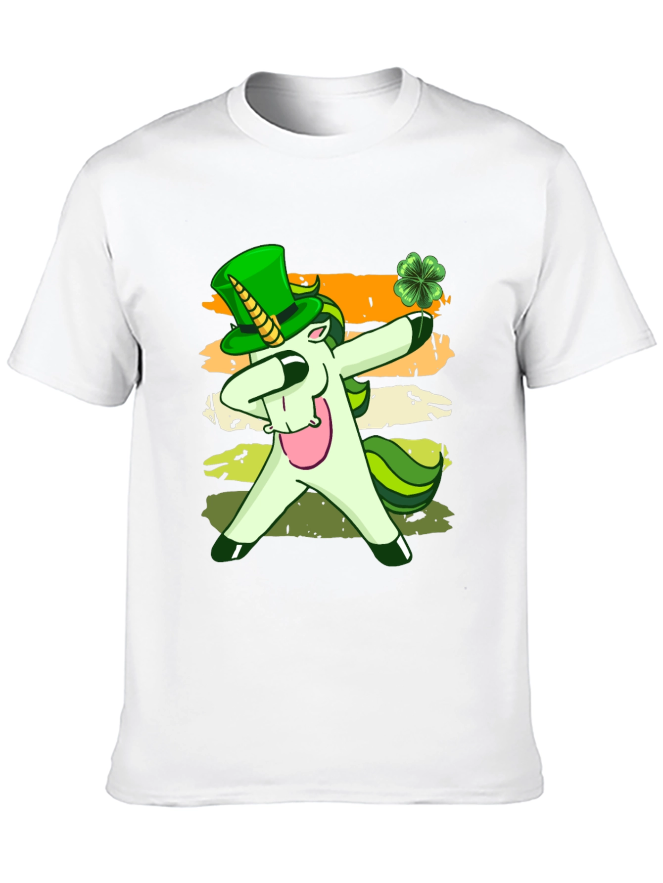 St. Patricks Day Unicorn Dabbing T-Shirt