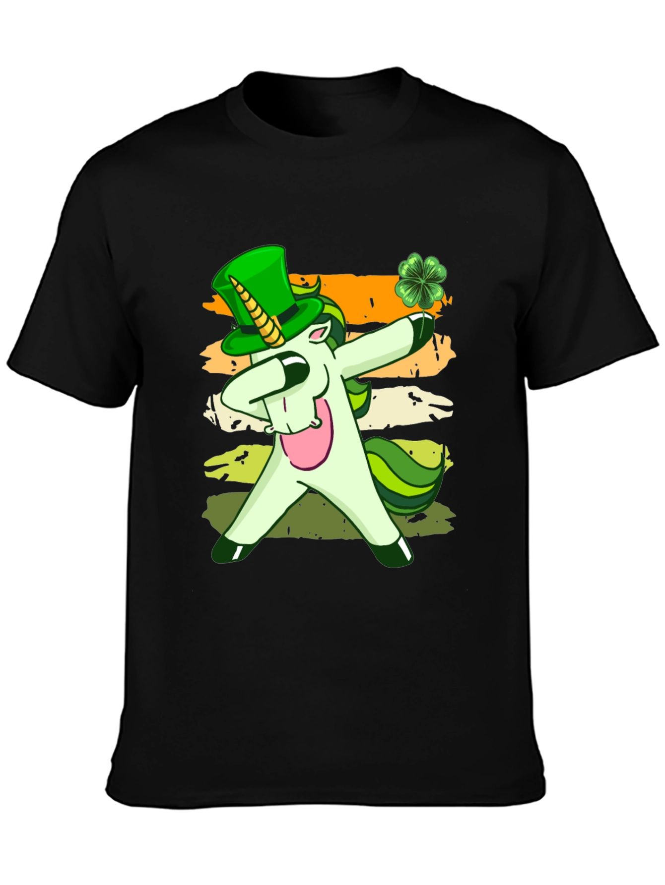St. Patricks Day Unicorn Dabbing T-Shirt