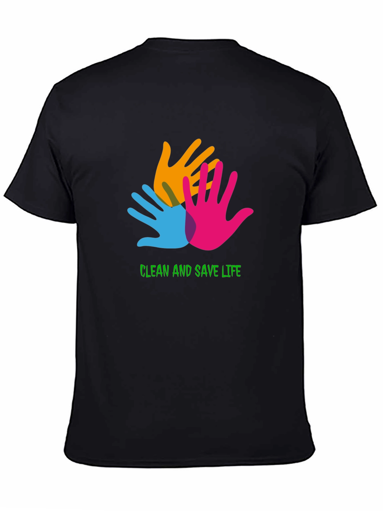 Clean and Save Life Black T-Shirt