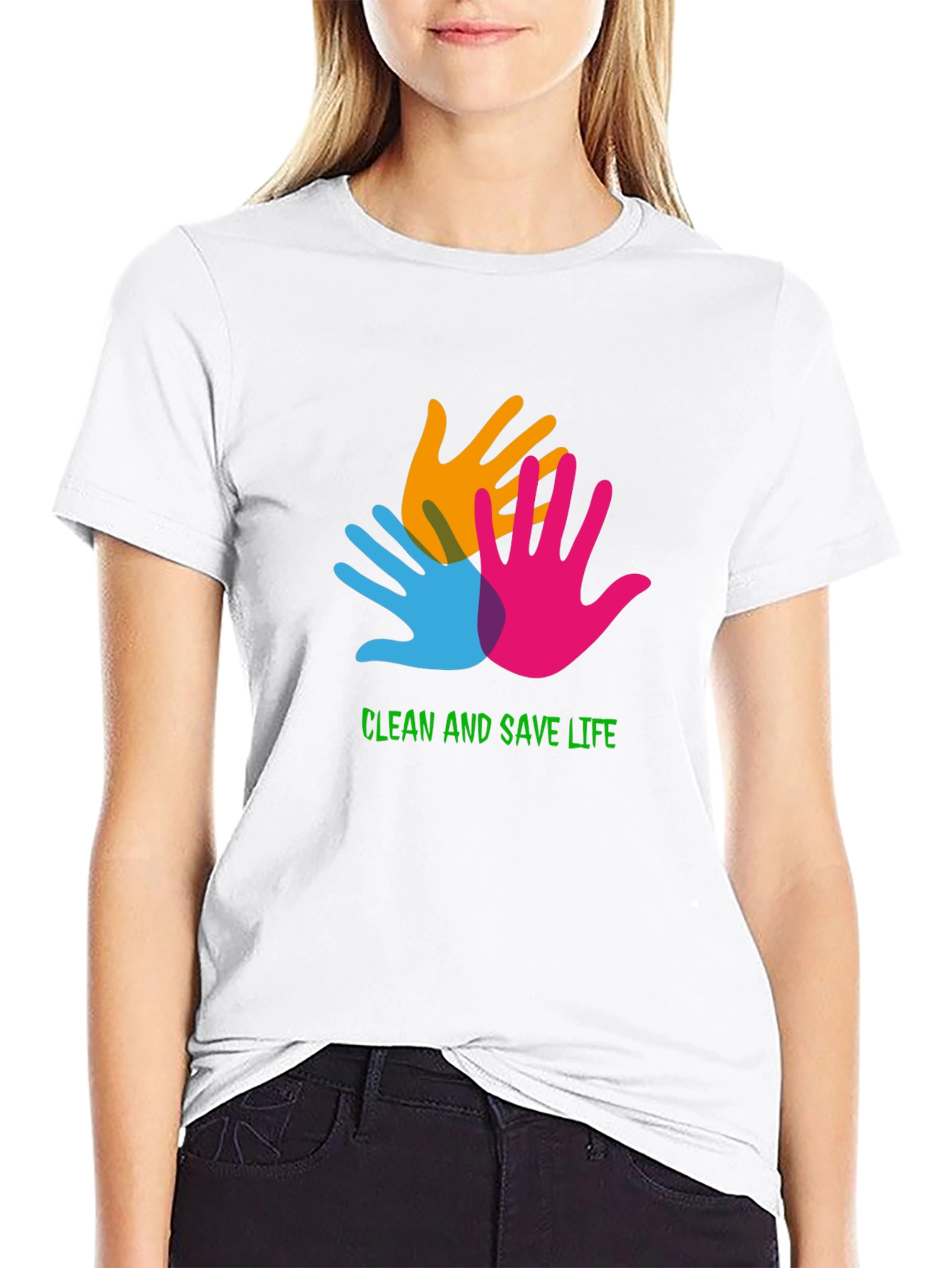 Clean and Save Life Black T-Shirt