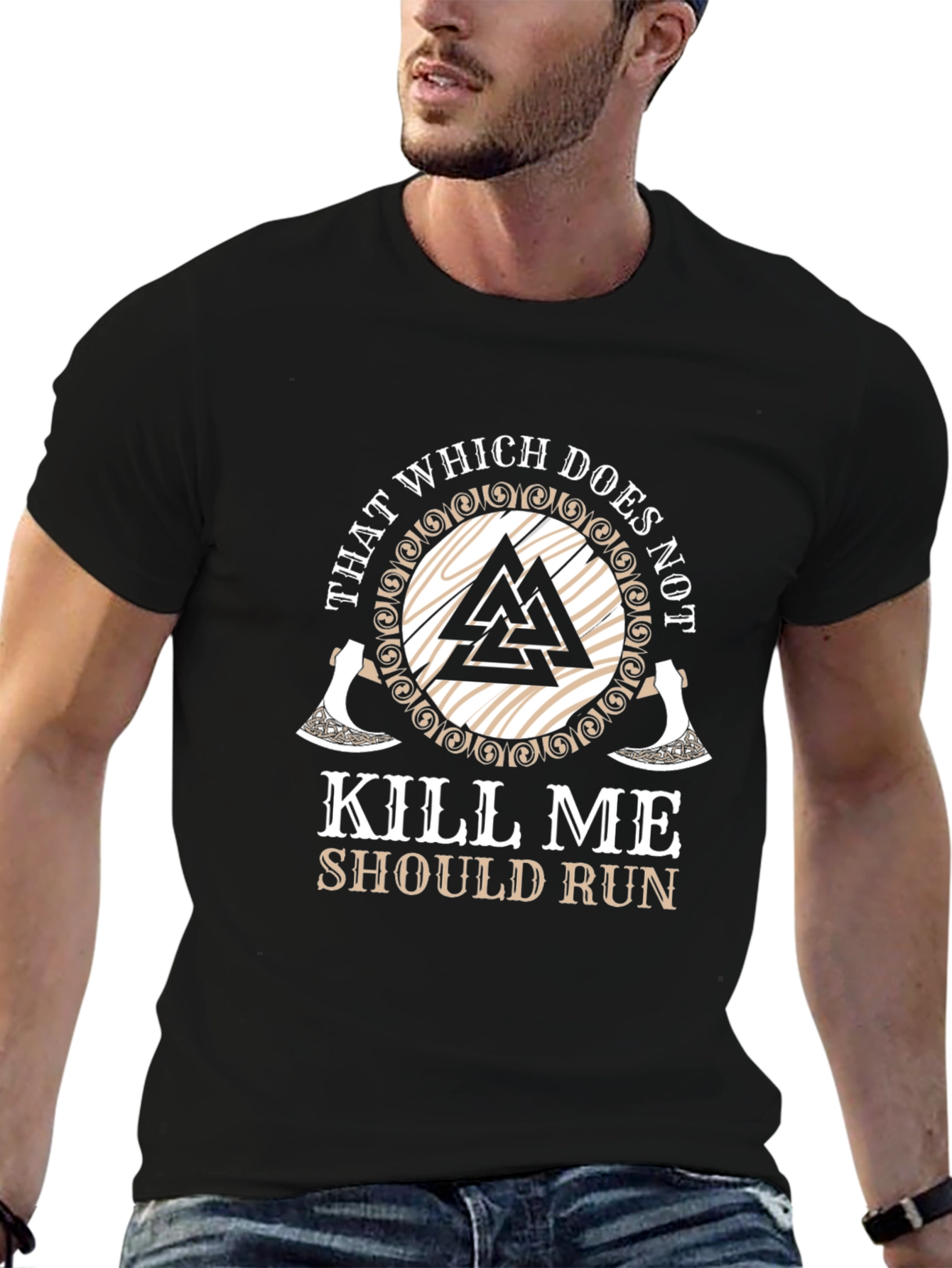 Viking Warrior T-Shirt - Run!