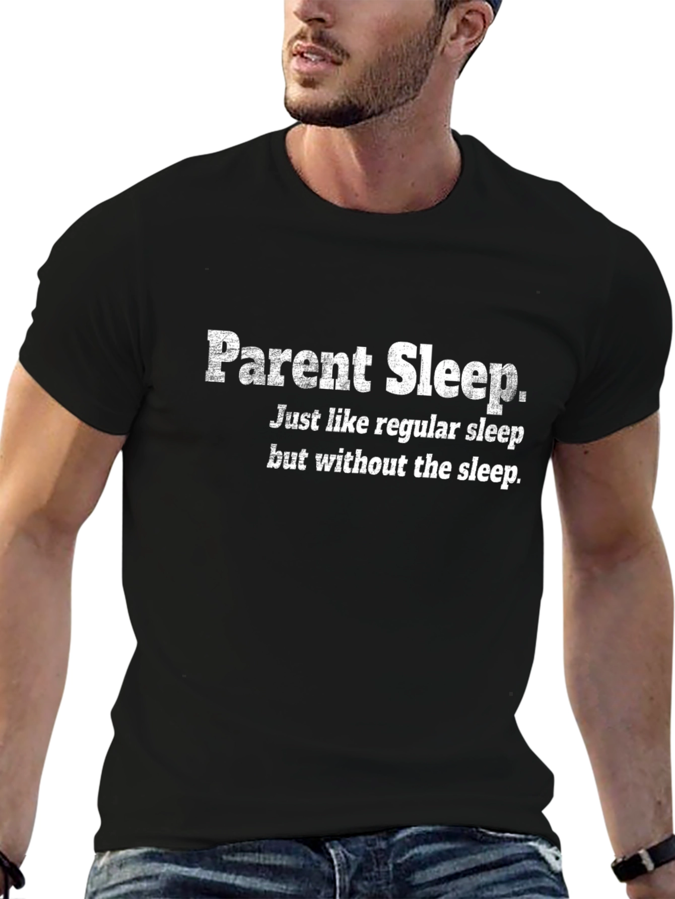 Parent Sleep T-Shirt - Humorous Graphic Tee