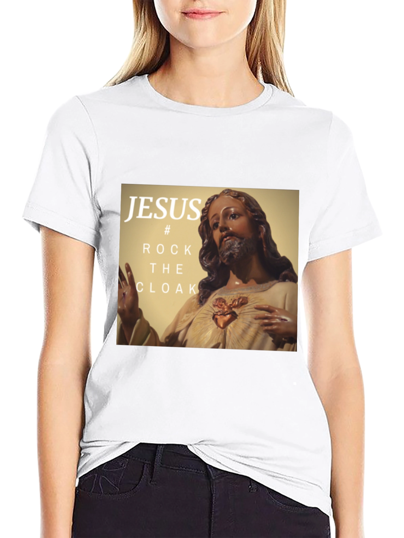 Jesus Rock the Cloak Graphic T-Shirt