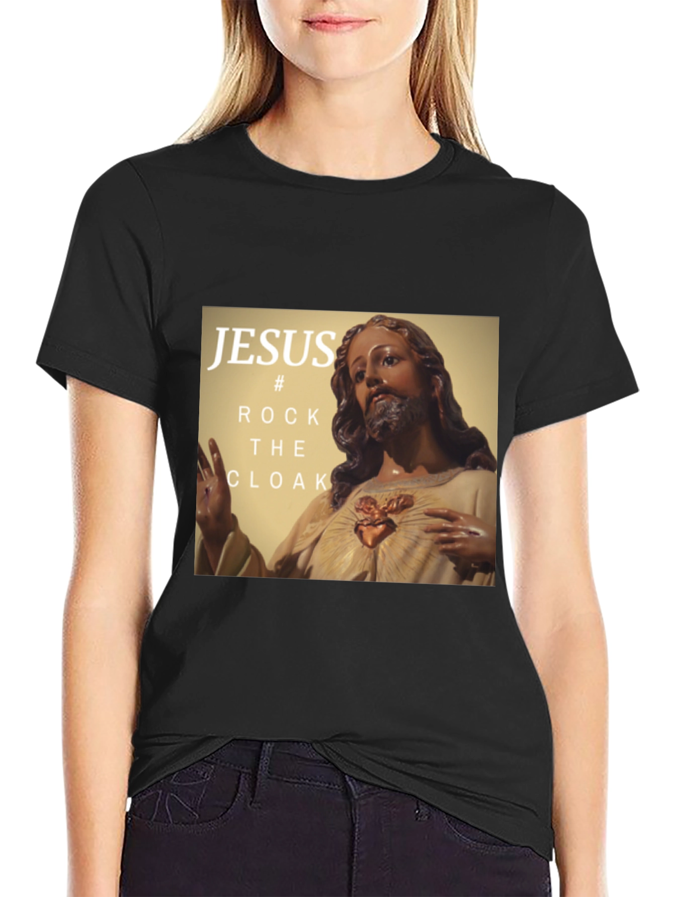 Jesus Rock the Cloak Graphic T-Shirt