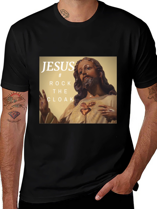 Jesus Rock the Cloak Graphic T-Shirt