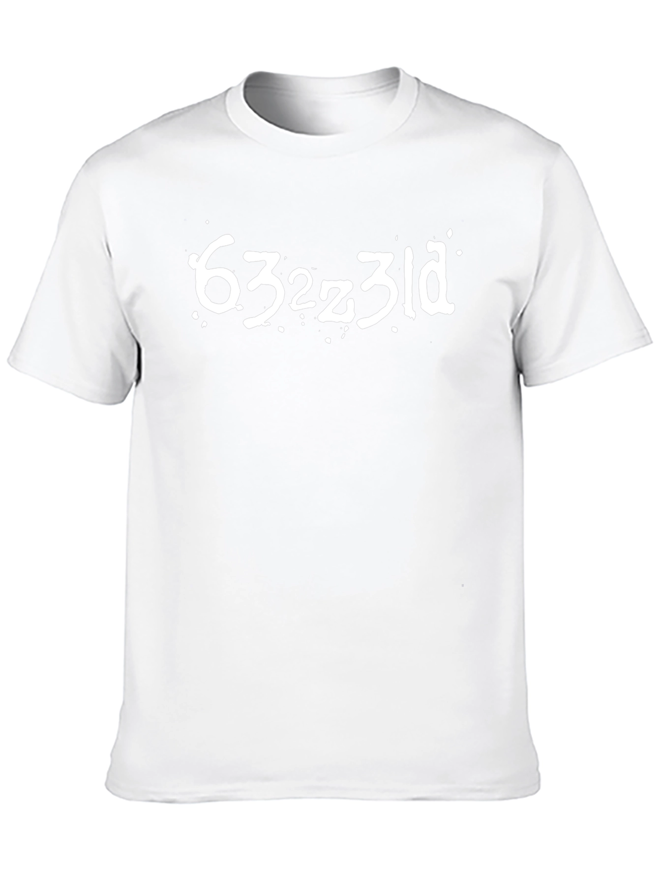 Unique Black T-Shirt with Distressed Lettering