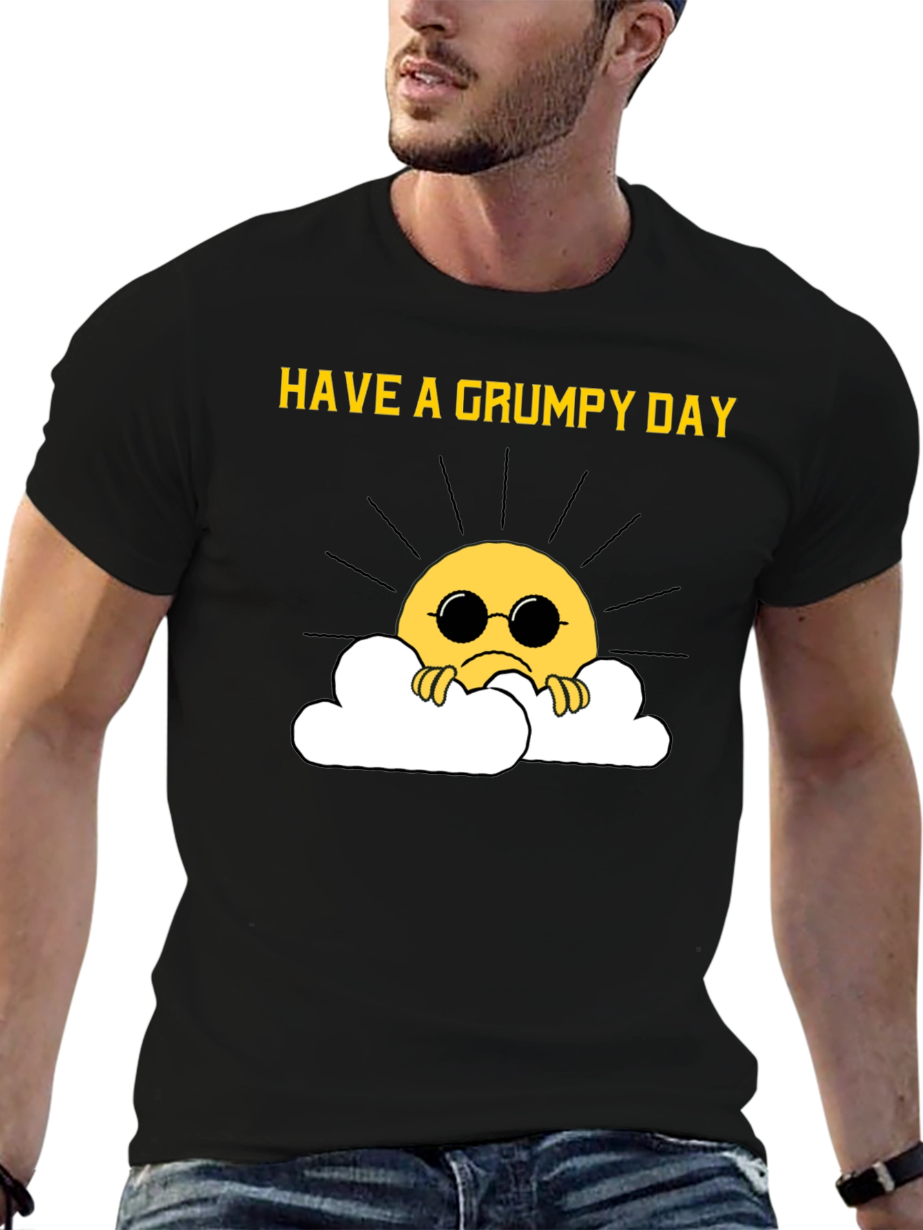 Grumpy Sun T-Shirt - Funny Graphic Tee