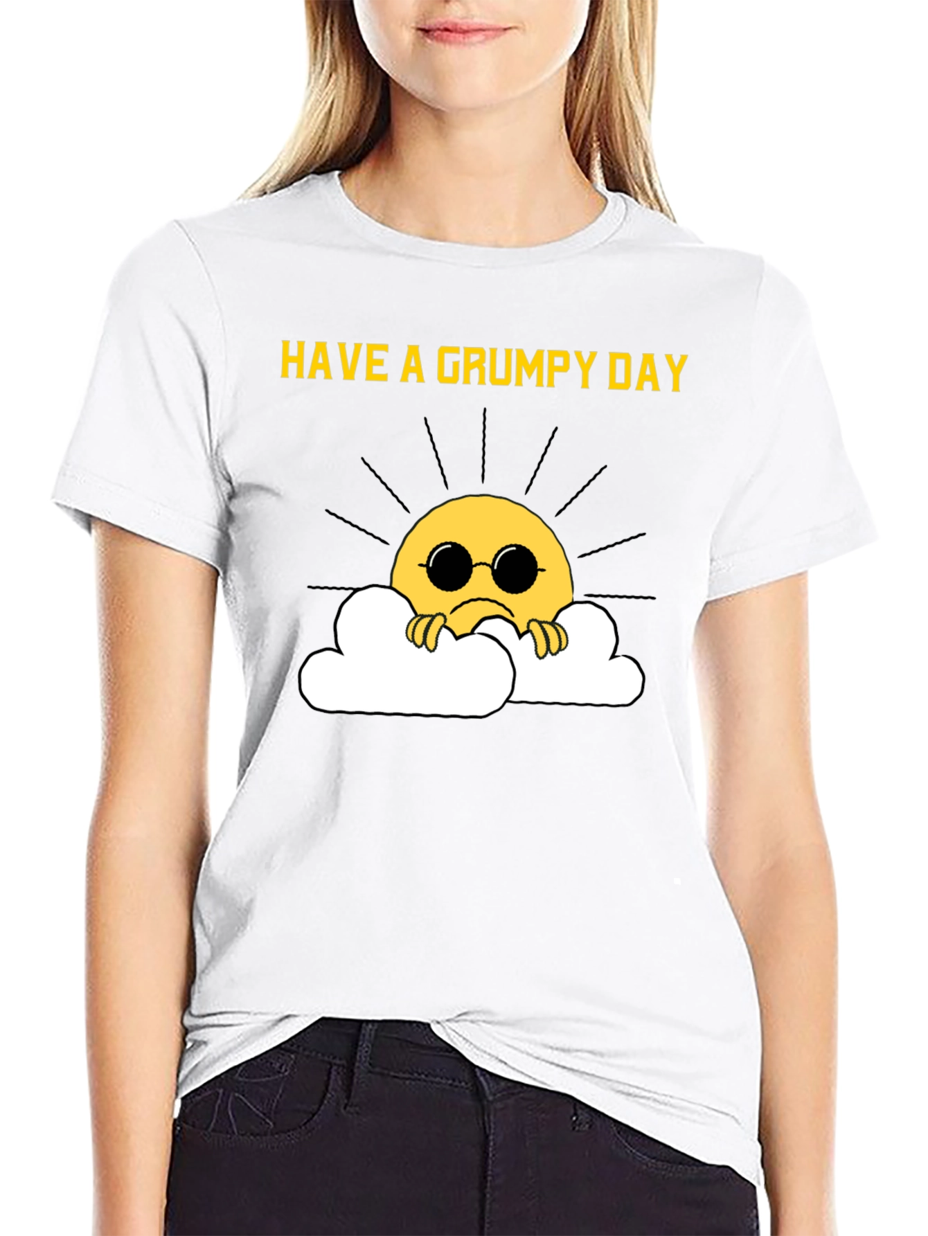 Grumpy Sun T-Shirt - Funny Graphic Tee