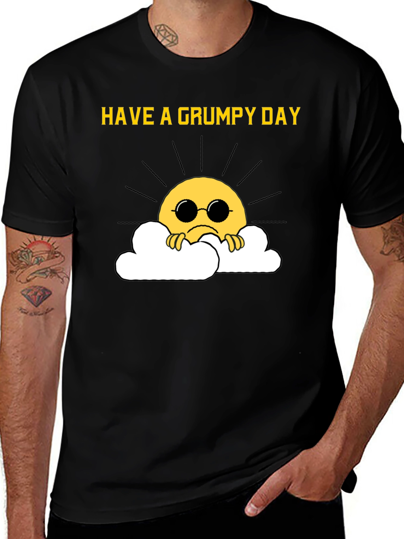 Grumpy Sun T-Shirt - Funny Graphic Tee