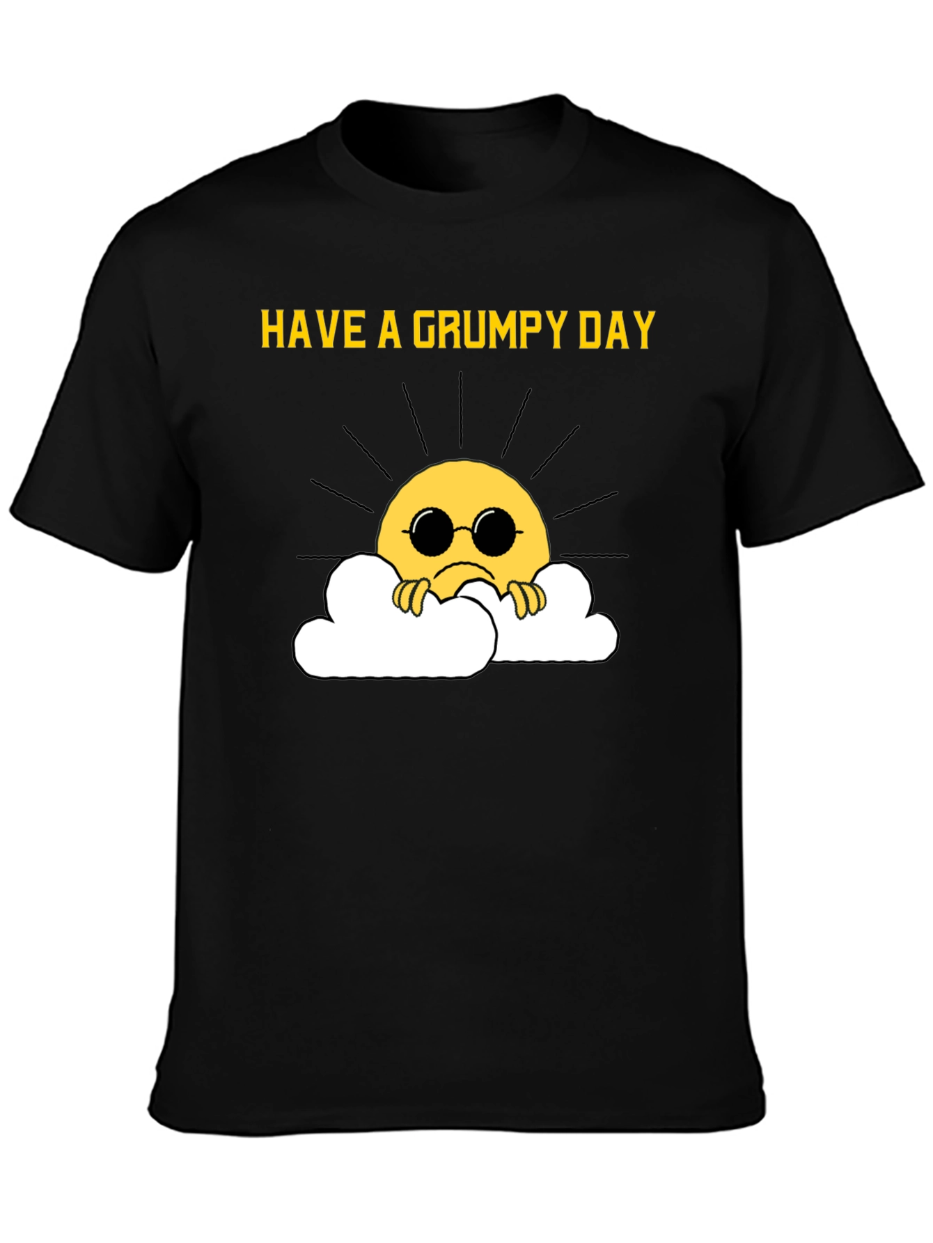 Grumpy Sun T-Shirt - Funny Graphic Tee