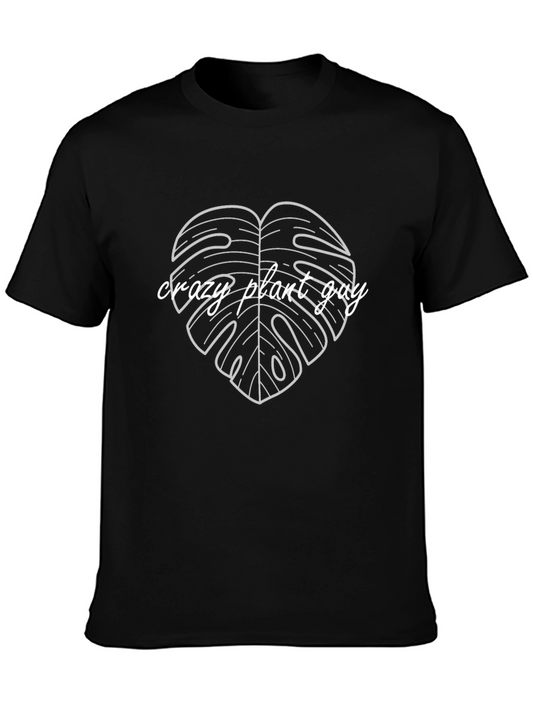 Crazy Plant Guy Graphic Tee - Black