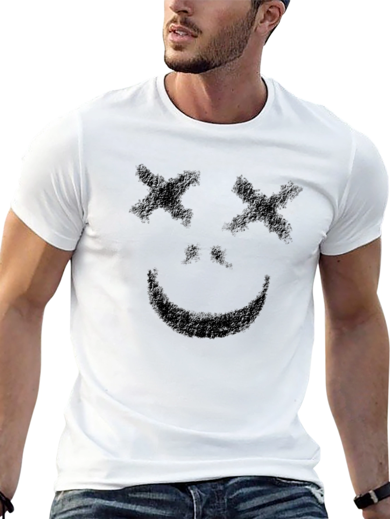 Smiley Face Black T-Shirt