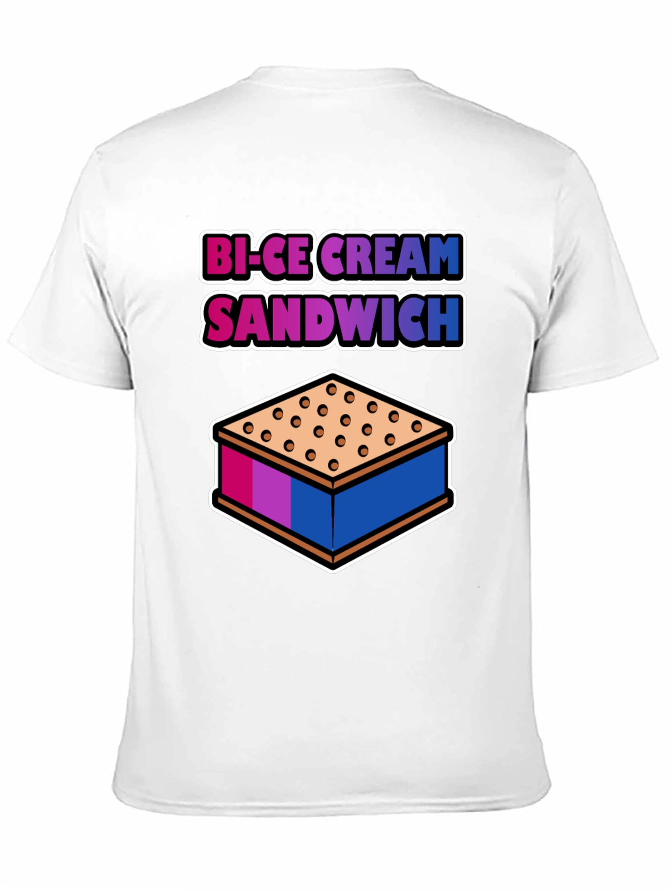 Bi-Ice Cream Sandwich Graphic T-Shirt