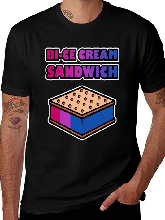Bi-Ice Cream Sandwich Graphic T-Shirt