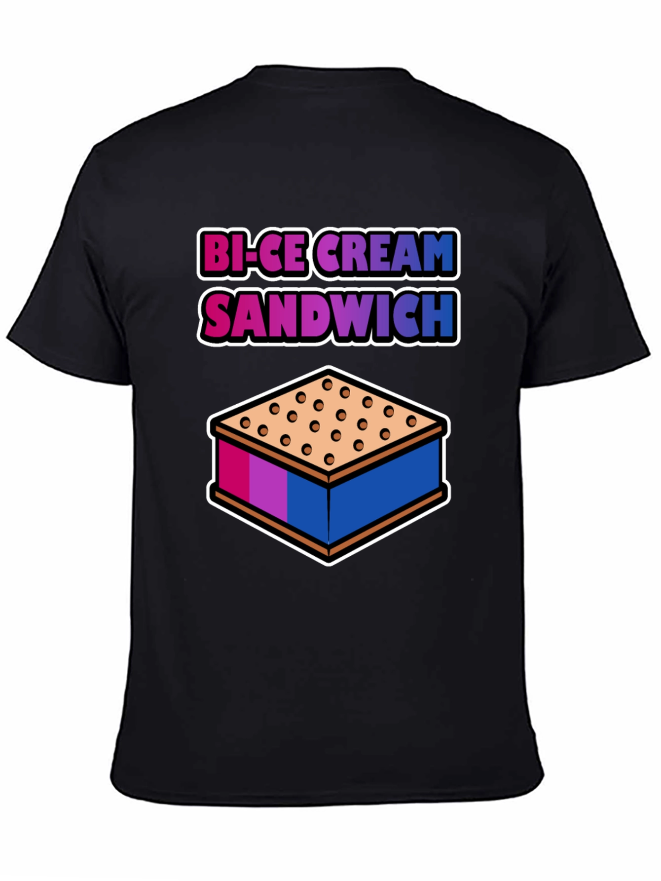 Bi-Ice Cream Sandwich Graphic T-Shirt