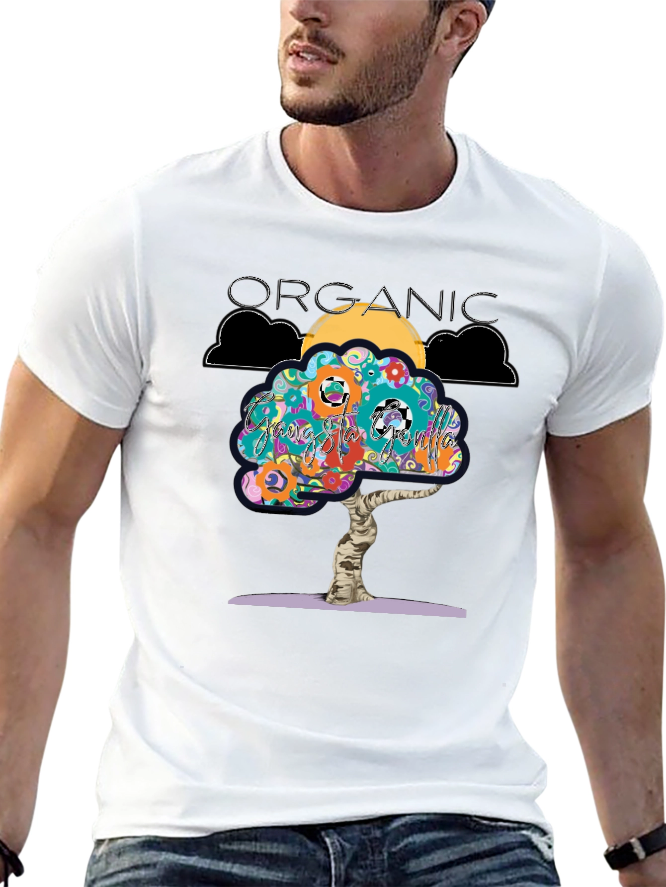 Organic Tree Graphic T-Shirt | Nature Lover Tee | Minimalist Tree Design Shirt | Eco Style Gift | Free Shipping $50+