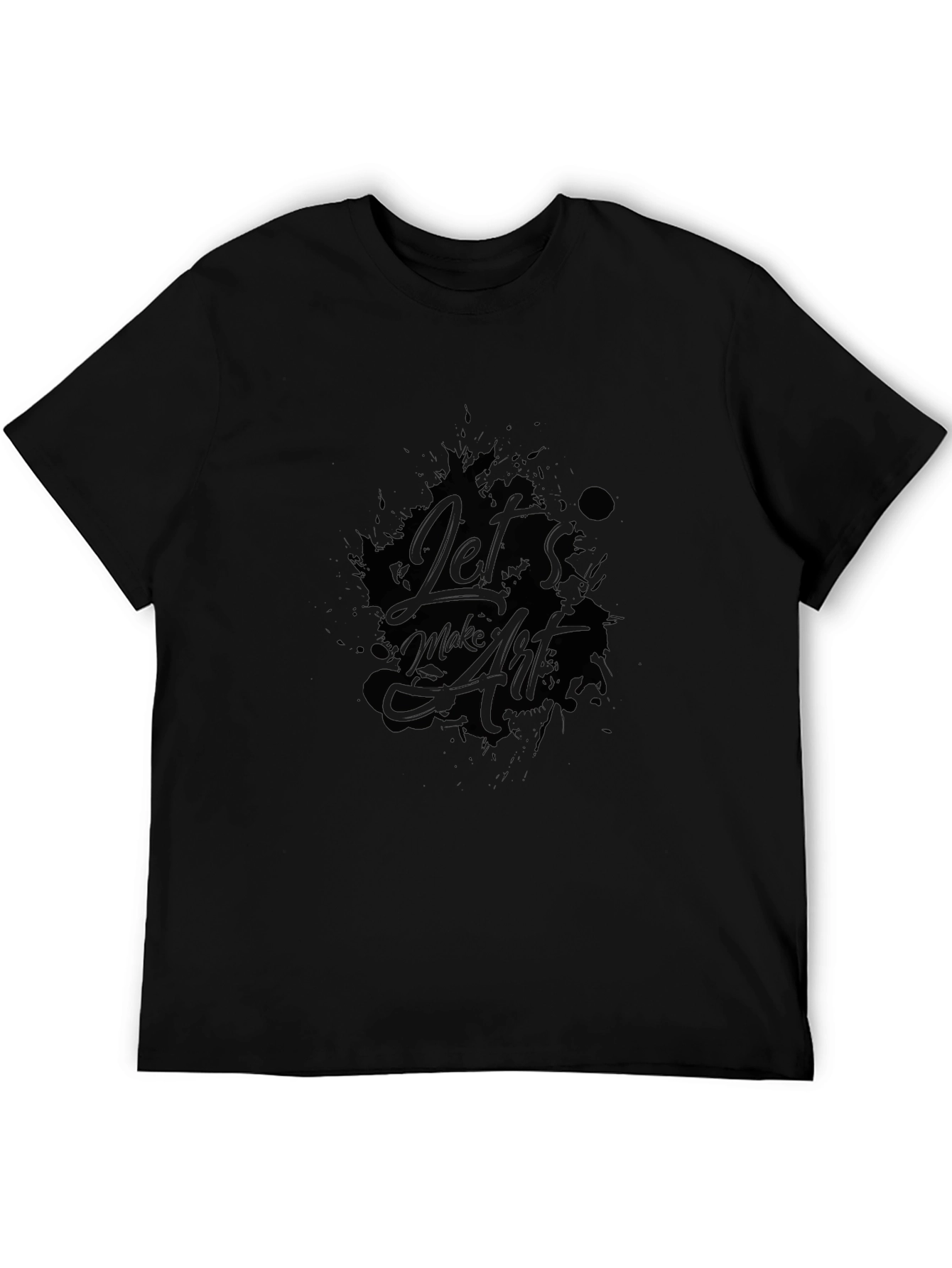 Lets Make Art T-Shirt - Black Graphic Tee