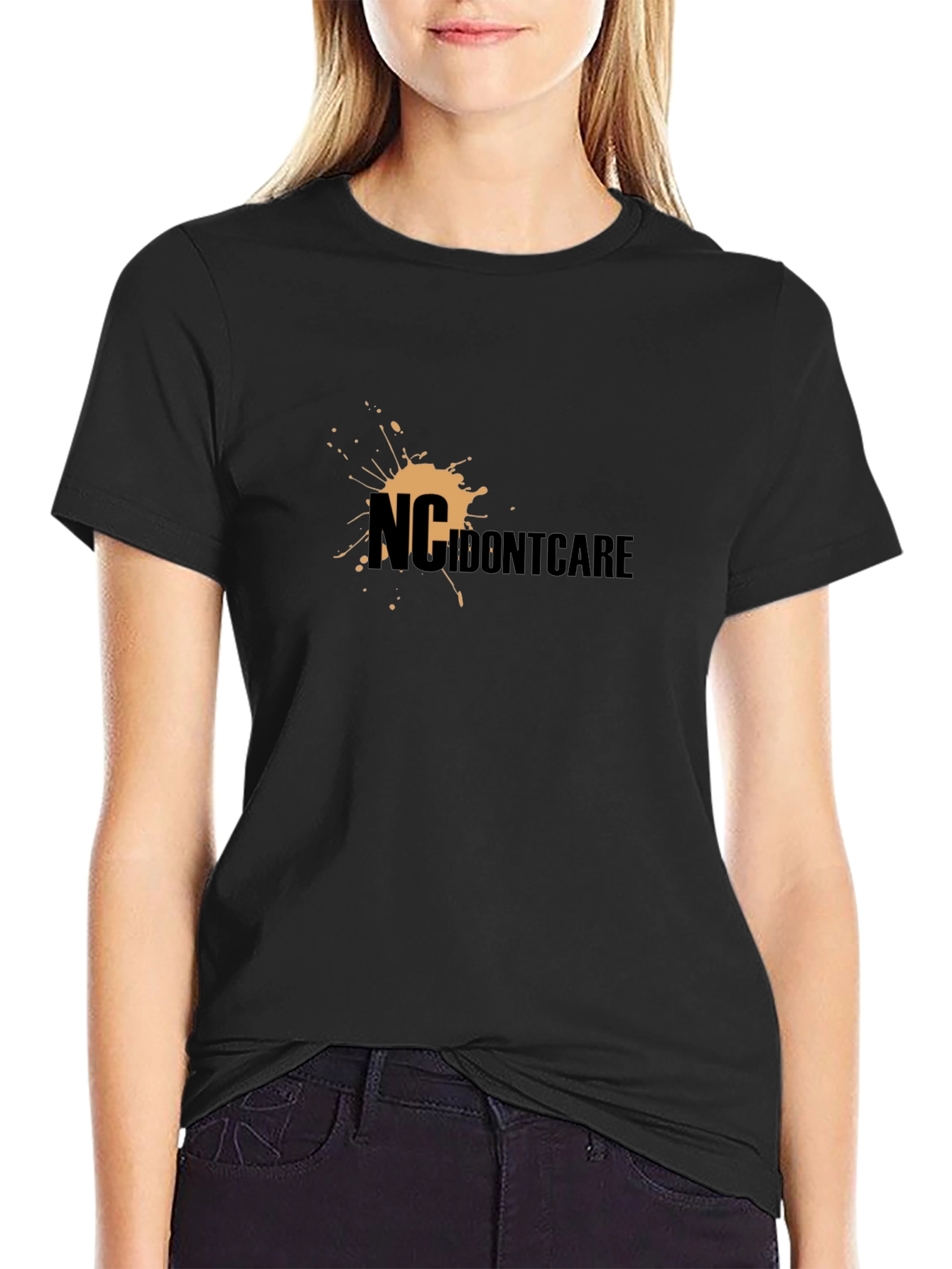 NC IDONTCARE Graphic T-Shirt - Bold Statement Tee