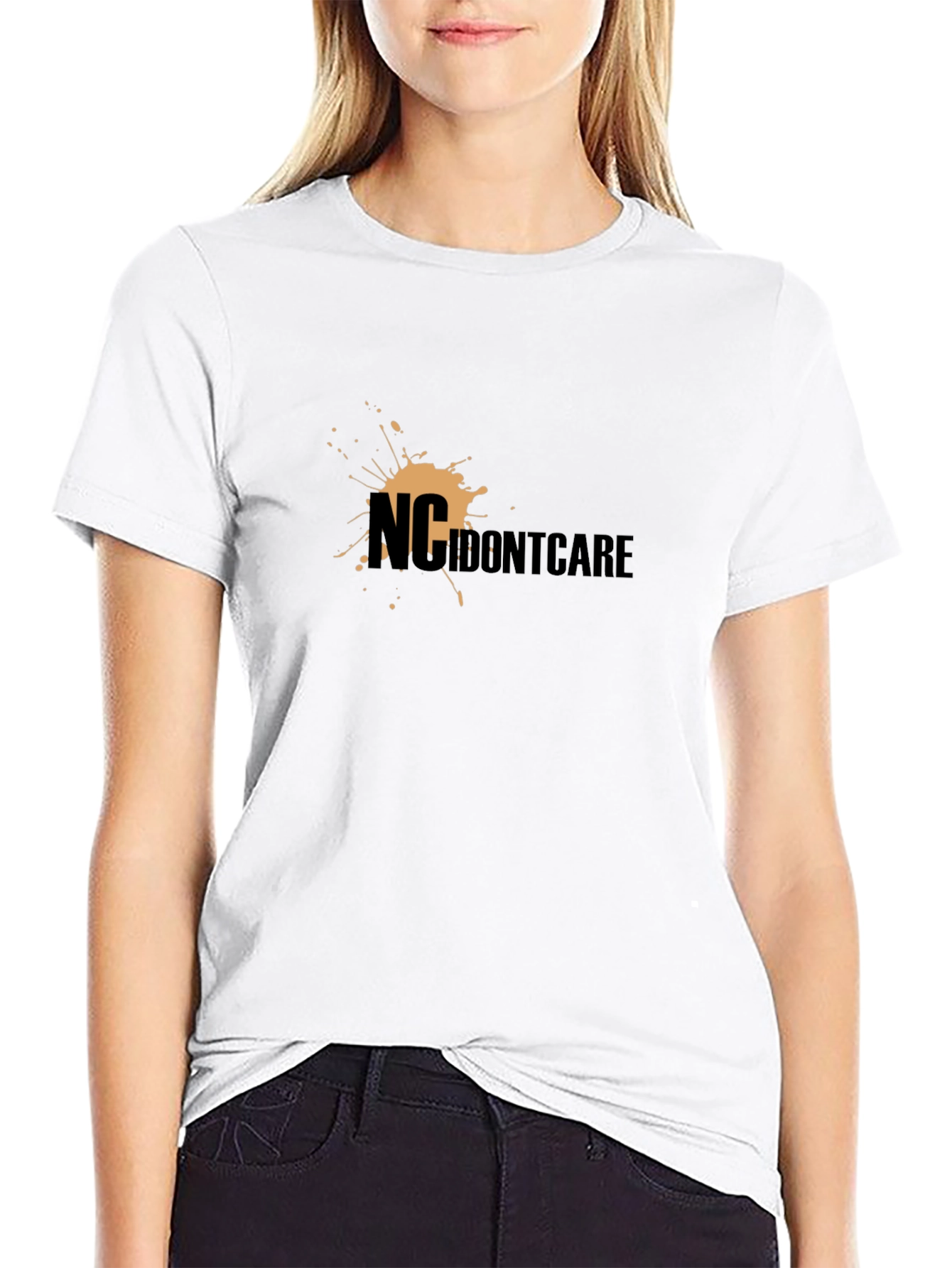 NC IDONTCARE Graphic T-Shirt - Bold Statement Tee