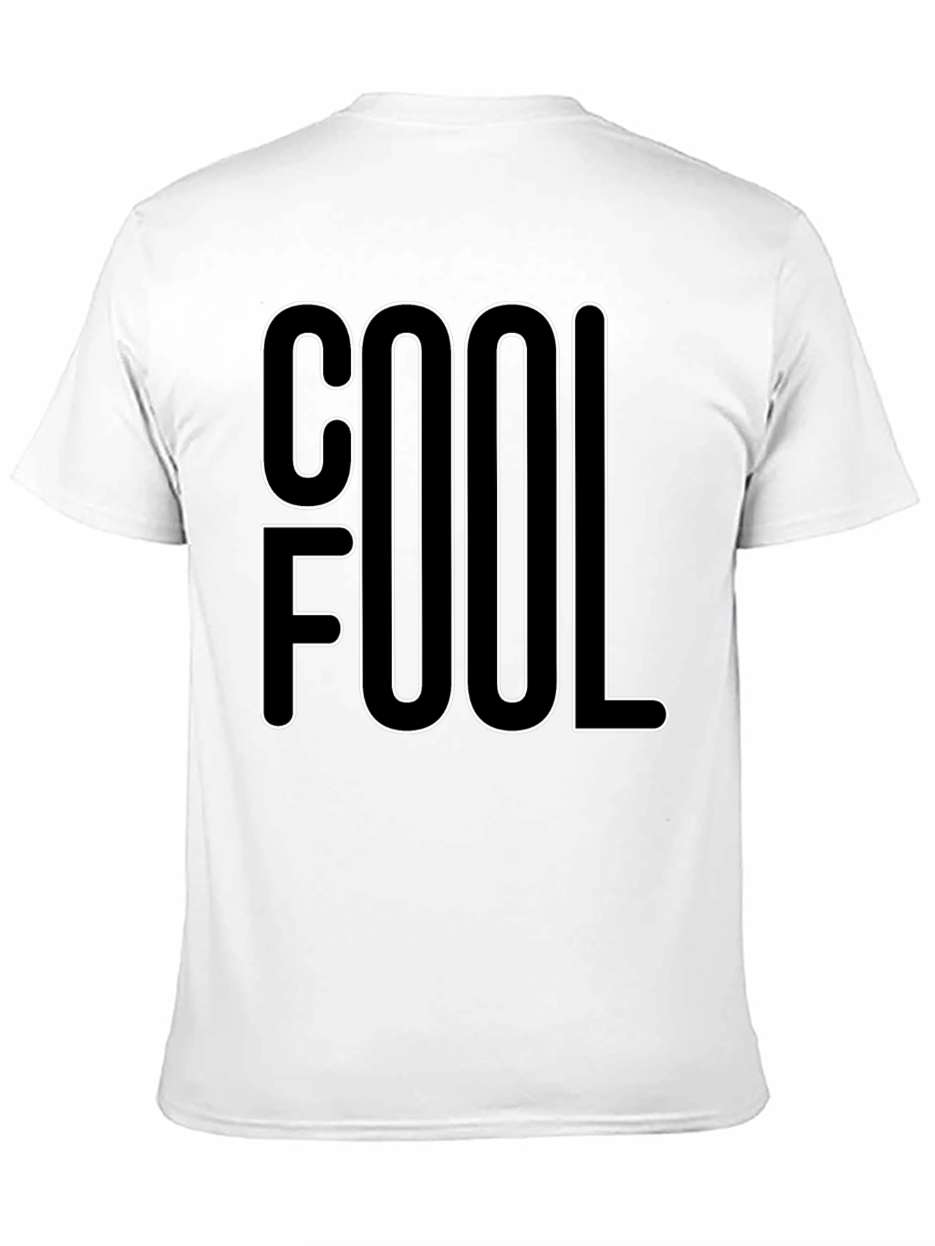 Cool Fool Graphic Tee - Black Cotton Blend T-Shirt