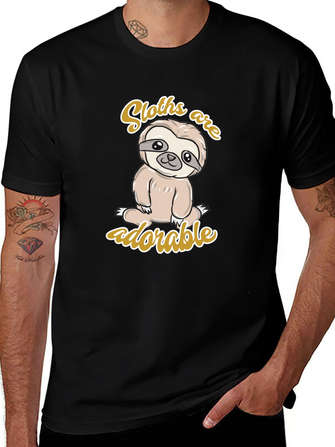 Cute Sloth Graphic T-Shirt - Adorable Animal Tee