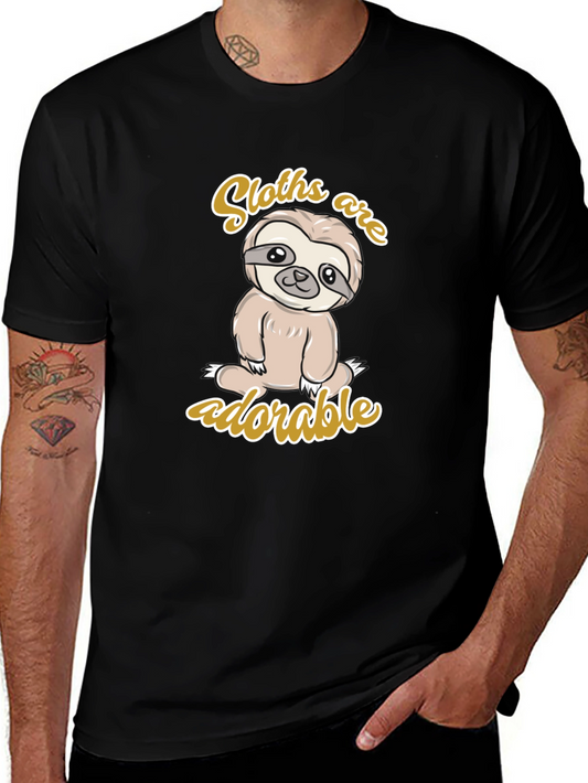 Cute Sloth Graphic T-Shirt - Adorable Animal Tee