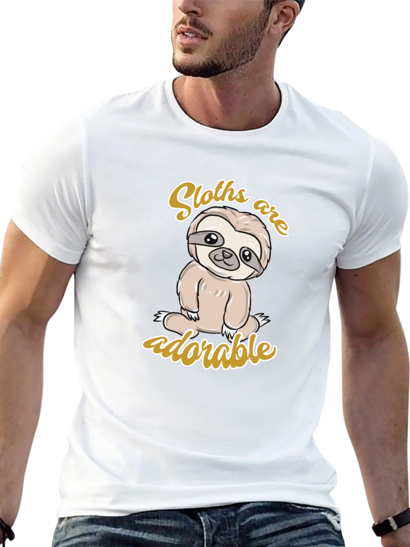 Cute Sloth Graphic T-Shirt - Adorable Animal Tee