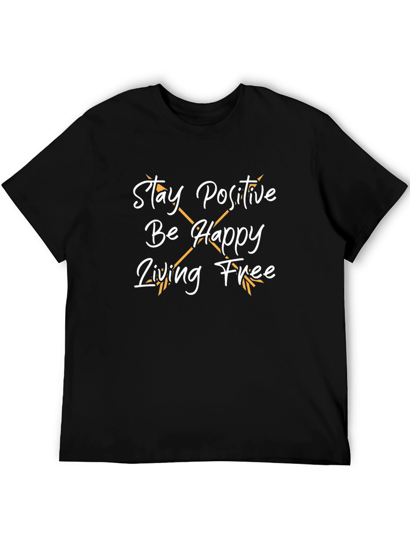 Stay Positive Graphic Tee - Unisex Black T-Shirt