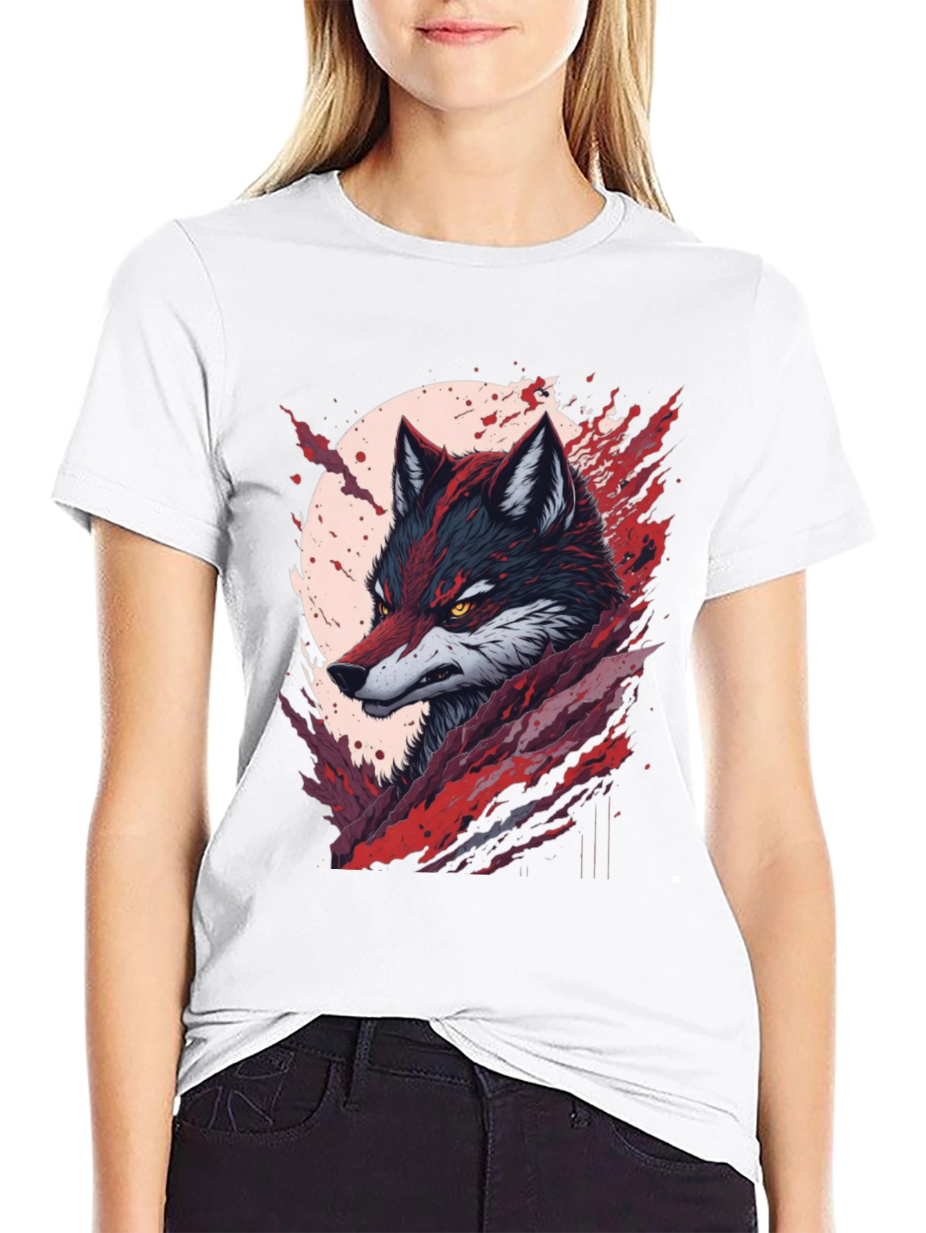 Wolf Graphic Tee - Bold Animal Design