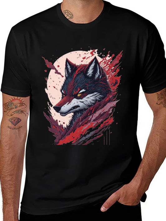 Wolf Graphic Tee - Bold Animal Design